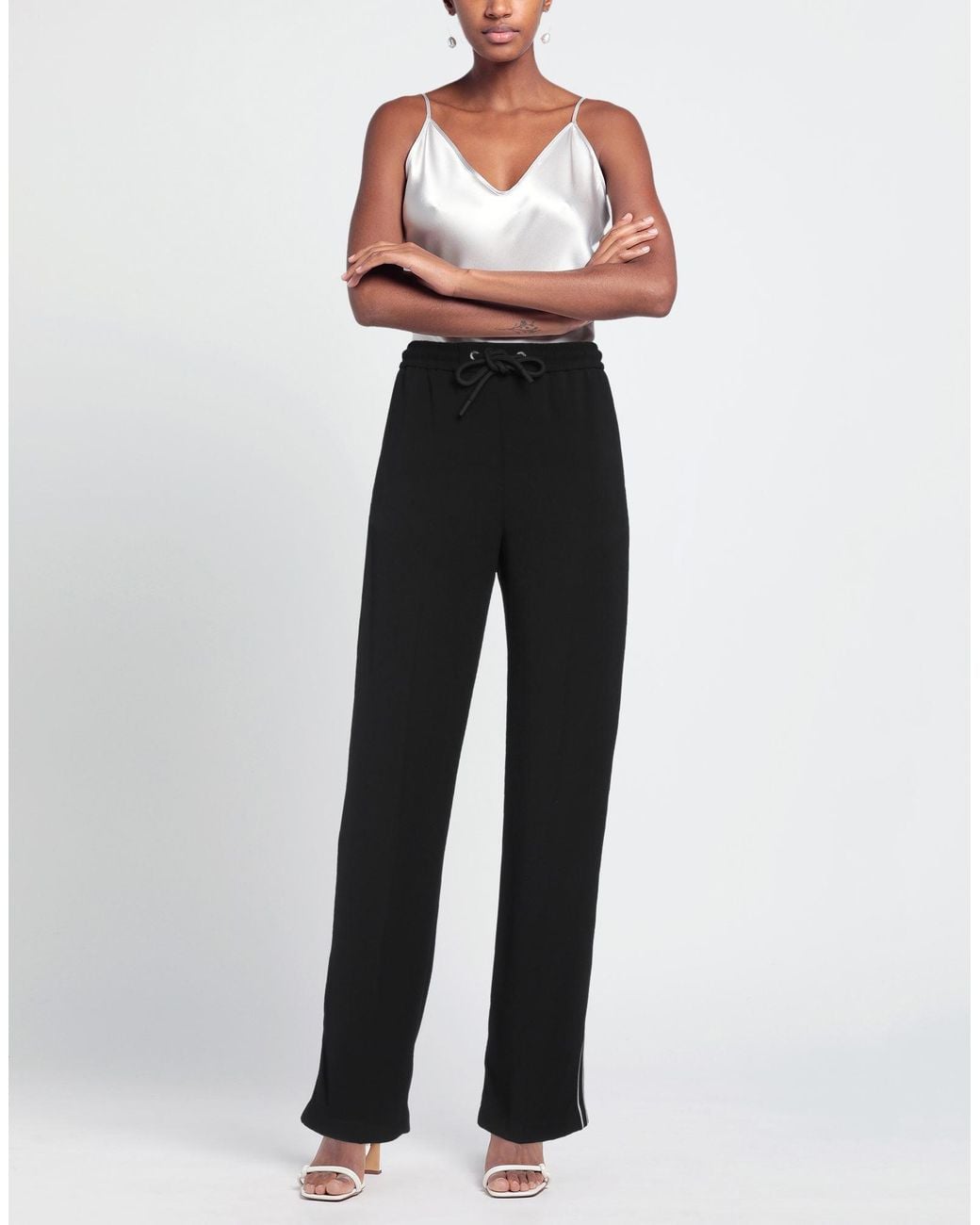 Moncler Black Pants Polyester, Elastane