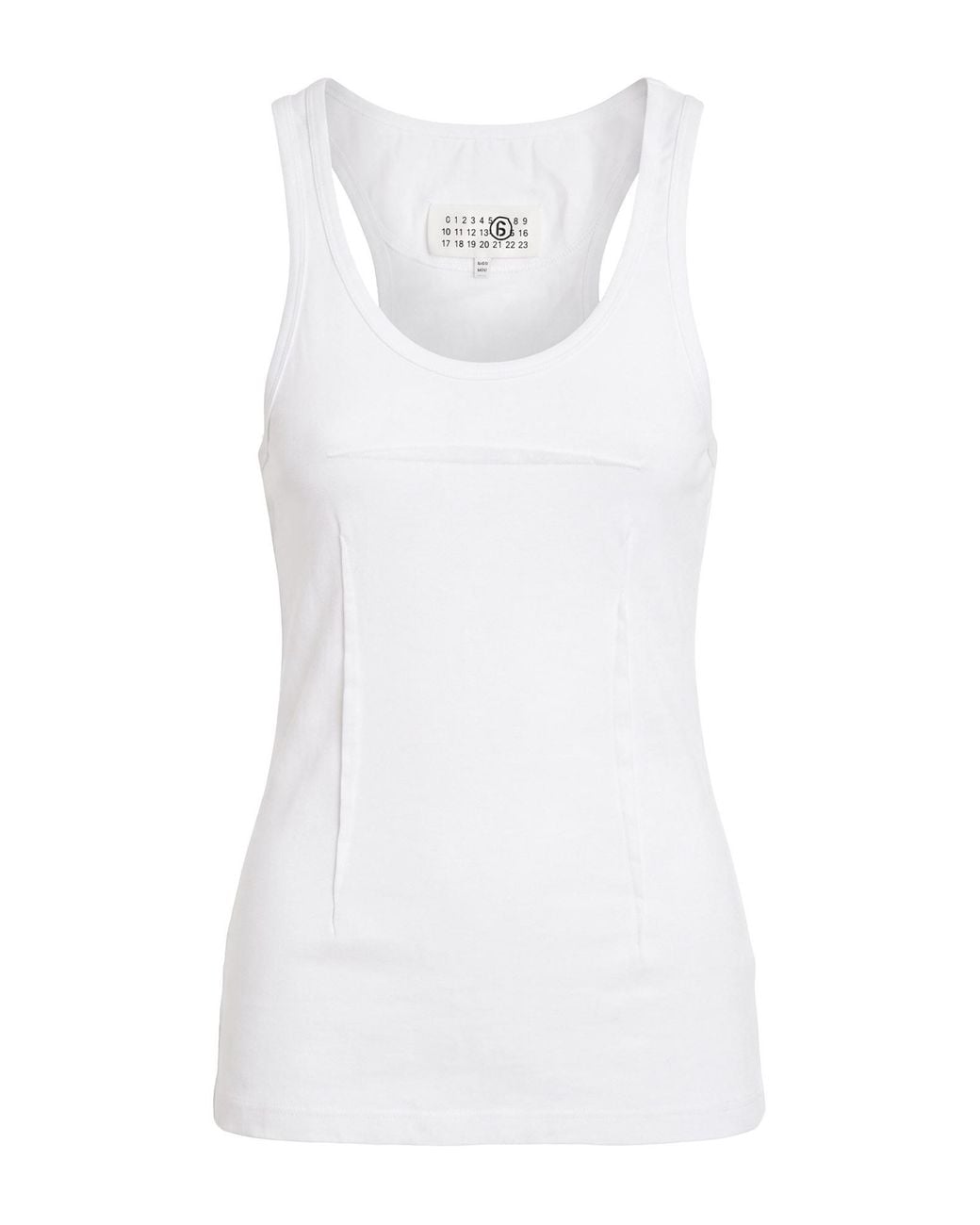 MM6 by Maison Margiela White Tank Top Cotton