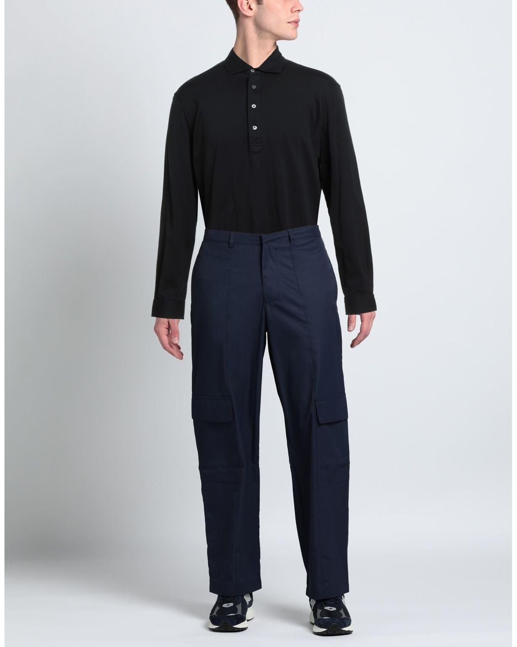 FILIPPO DE LAURENTIIS Blue Polo Shirt for men
