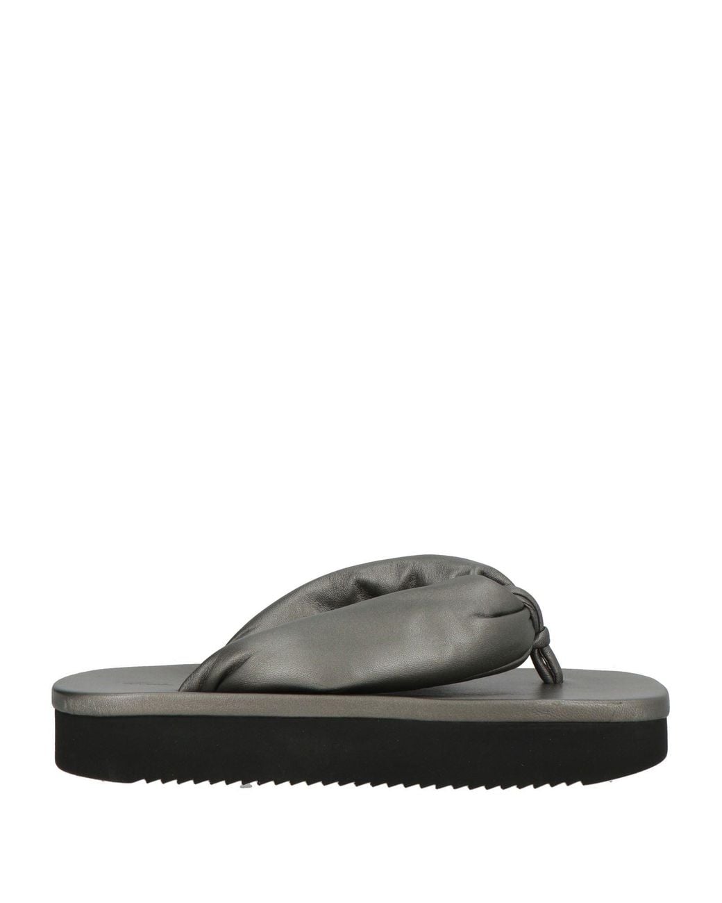 Rick Owens Gray Thong Sandal Leather