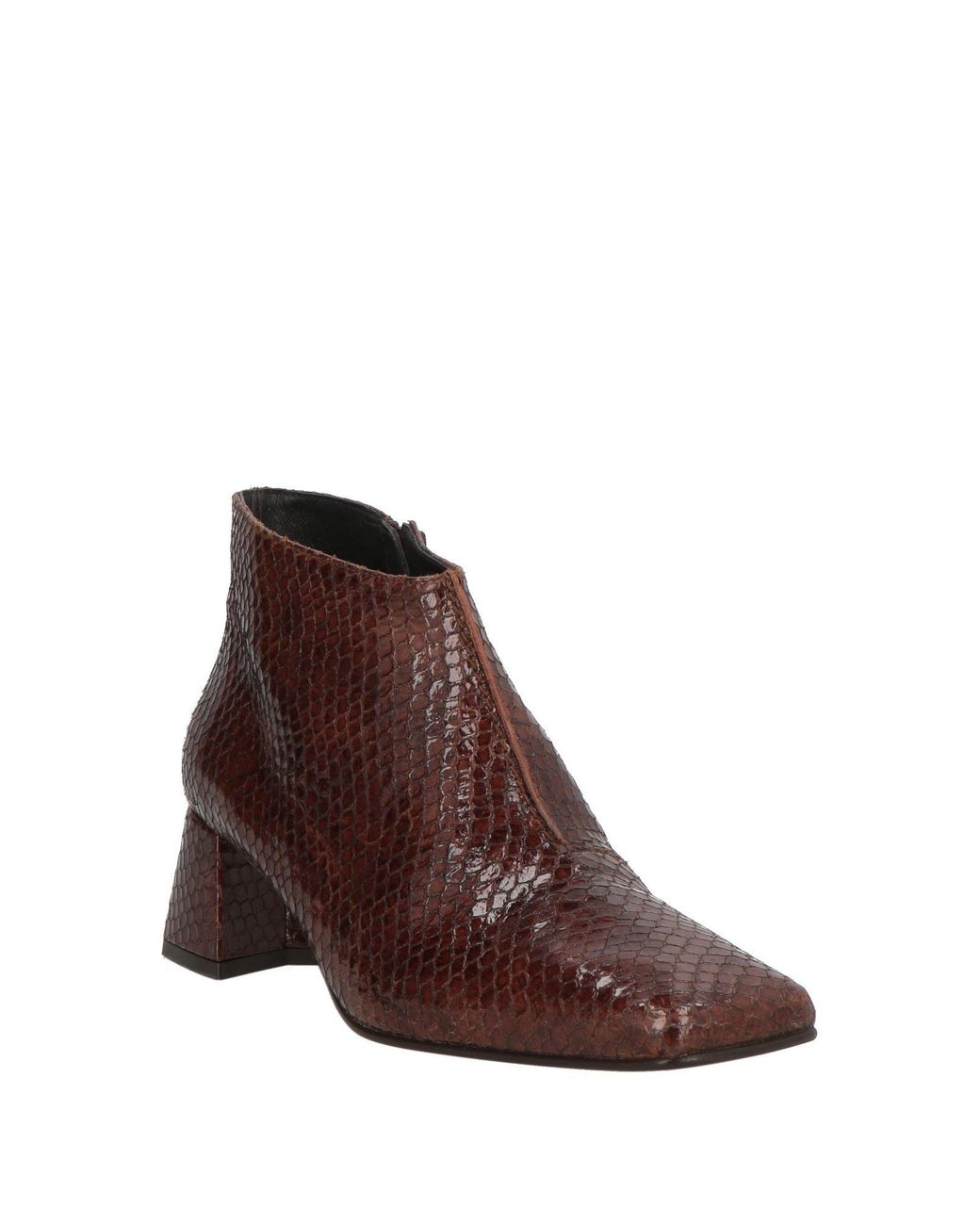 Zinda Brown Ankle Boots Leather
