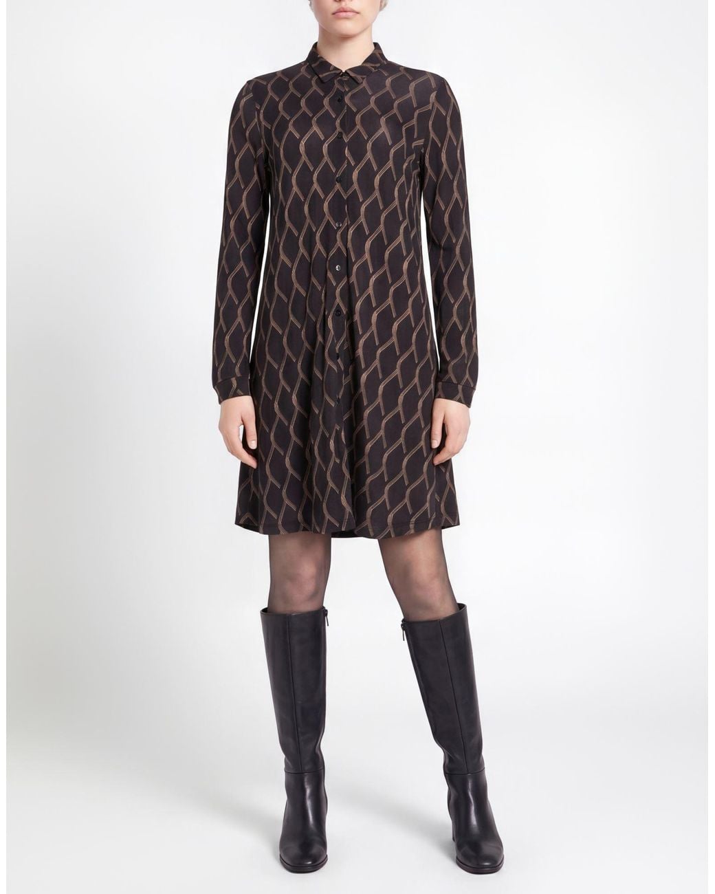Siyu Black Mini Dress Viscose