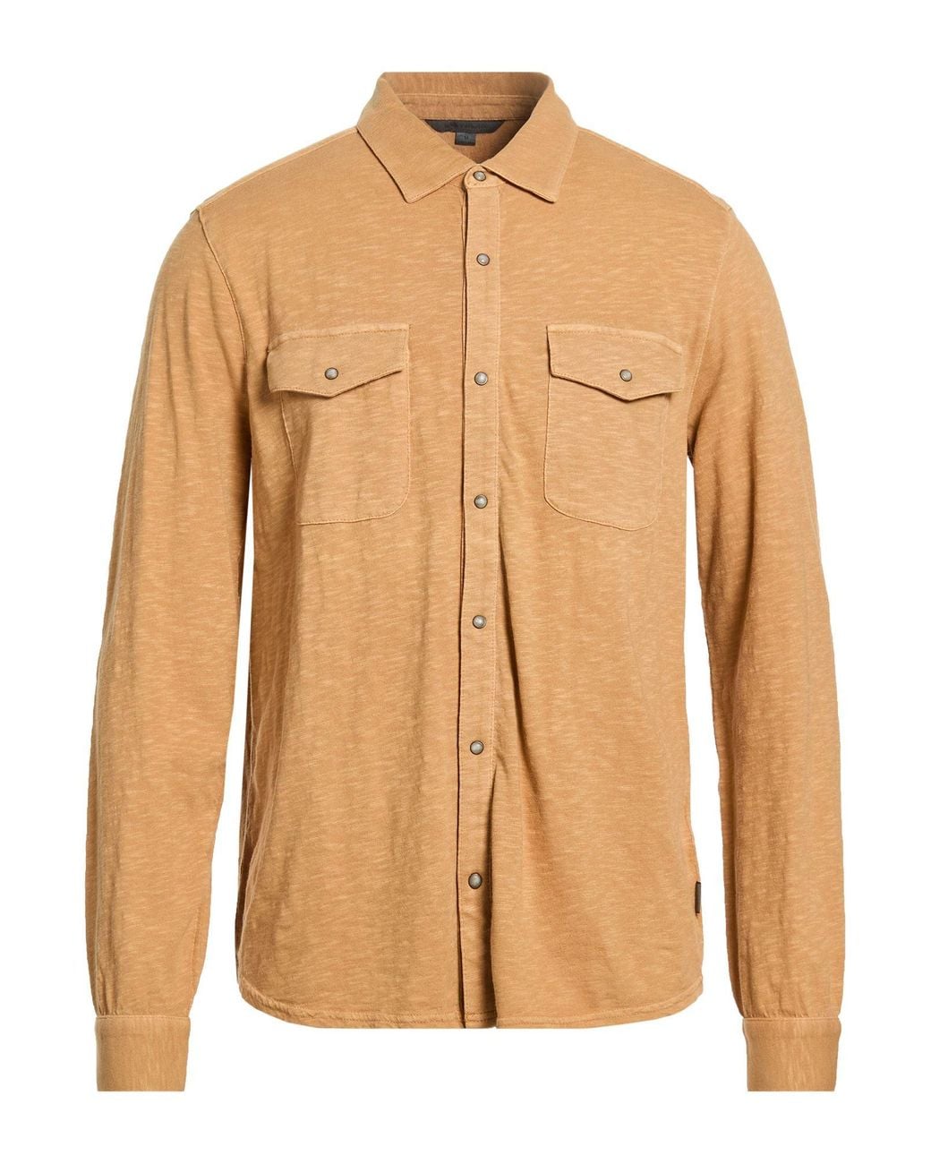 John Varvatos Multicolor Mustard Shirt Organic Cotton for men