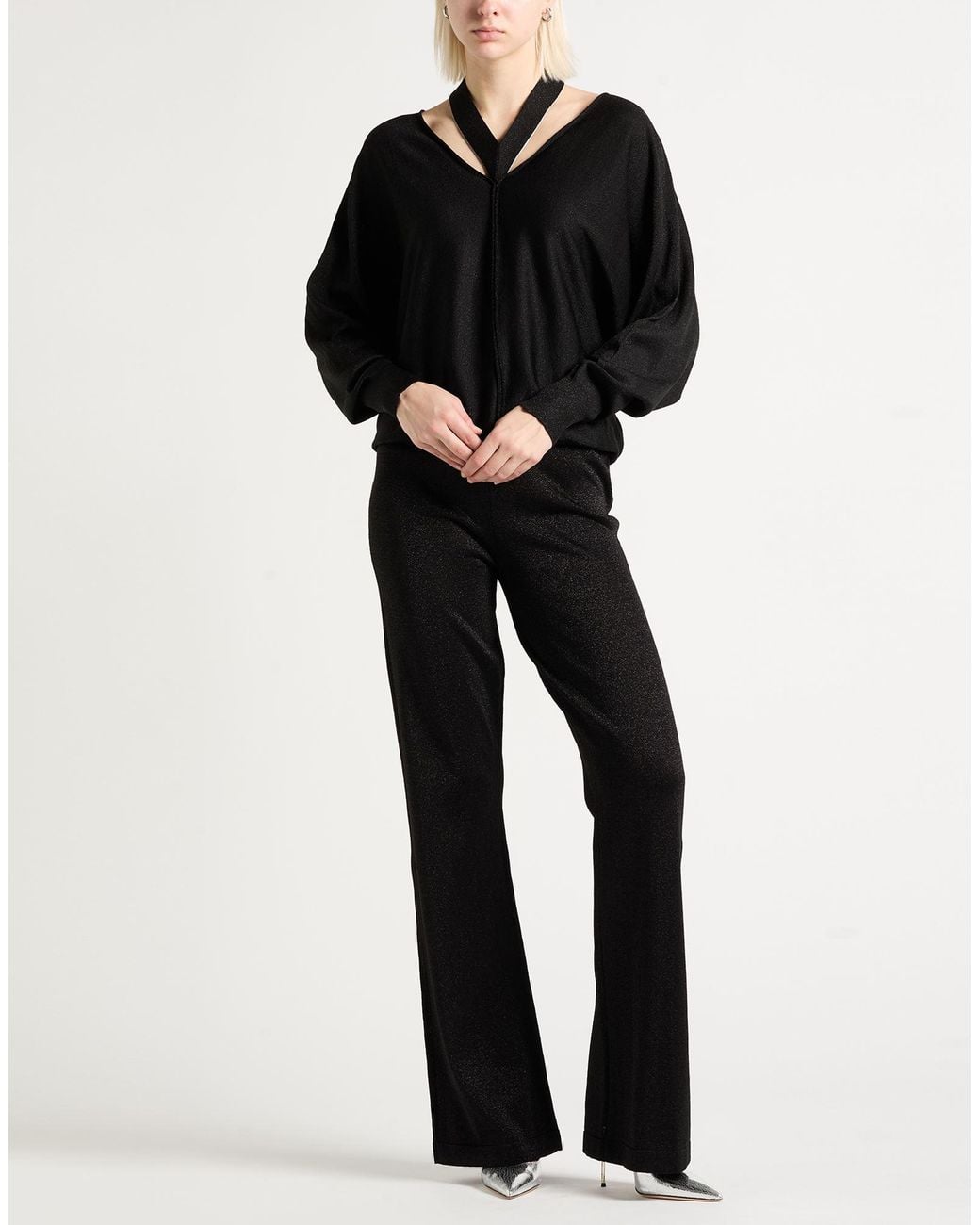 Missoni Black Pants Viscose, Metal Fiber, Elastane, Polyamide