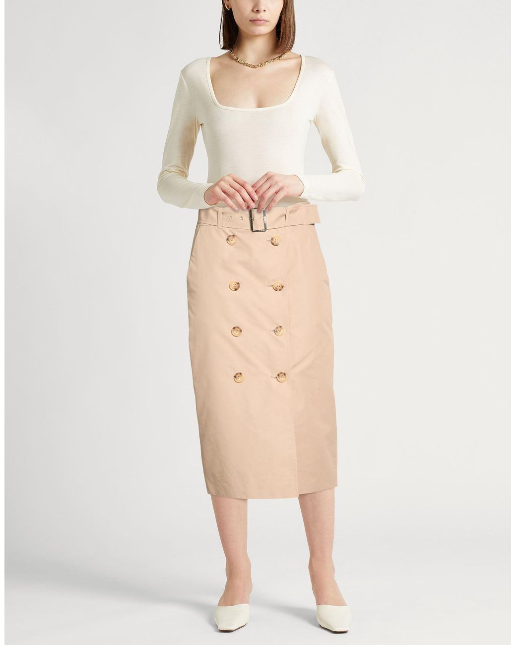 Liu Jo Natural Midi Skirt
