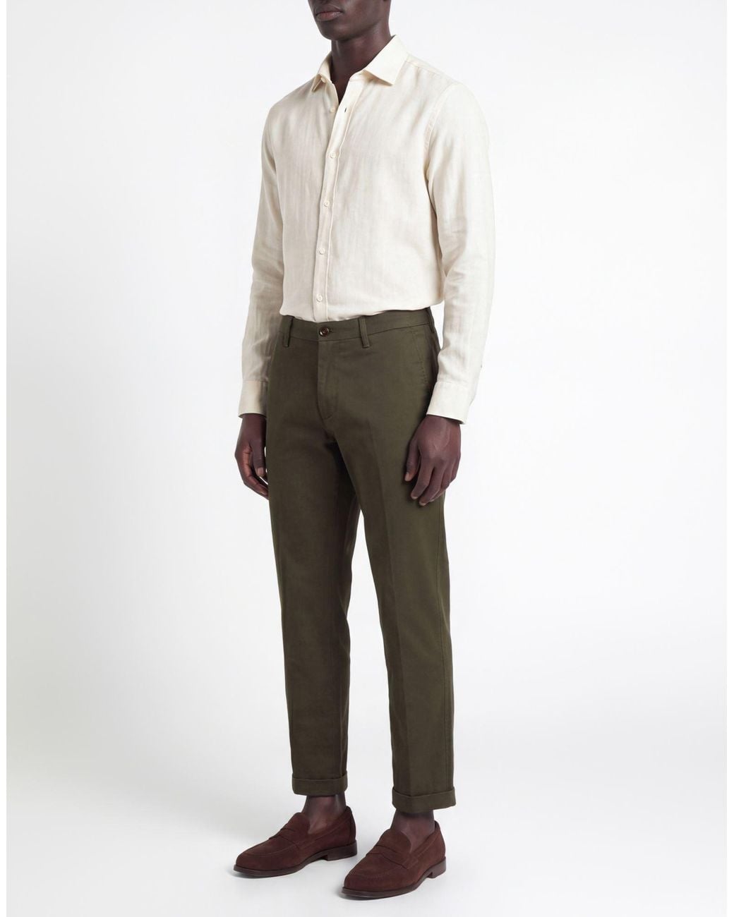 RE_HASH Gray Military Pants Cotton, Lyocell, Elastane for men
