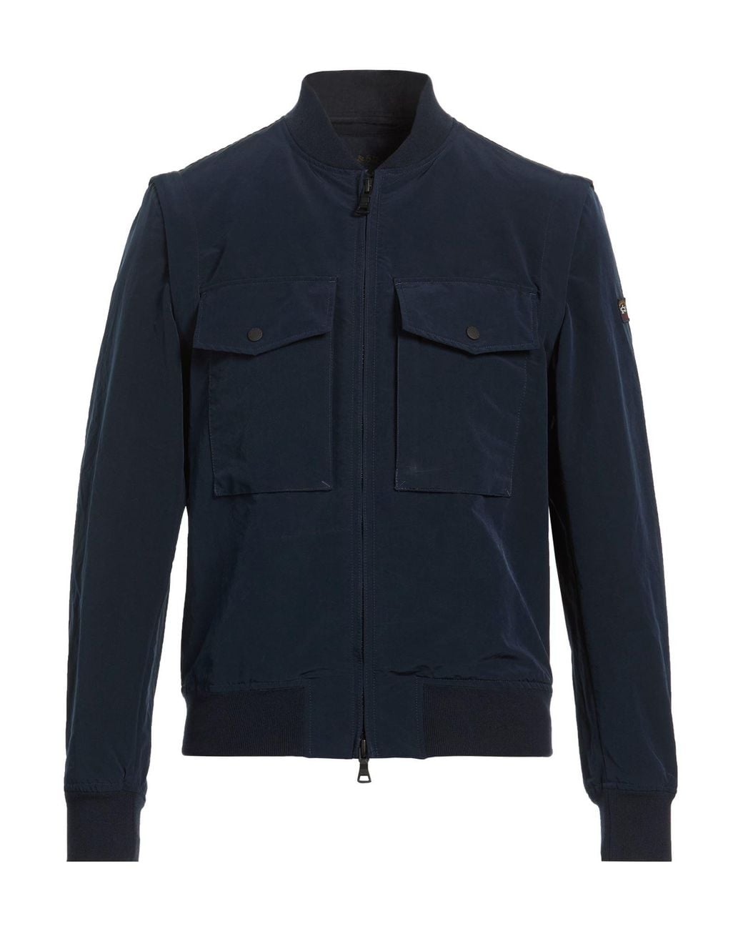 Paul & Shark Blue Jacket Polyester, Nylon for men