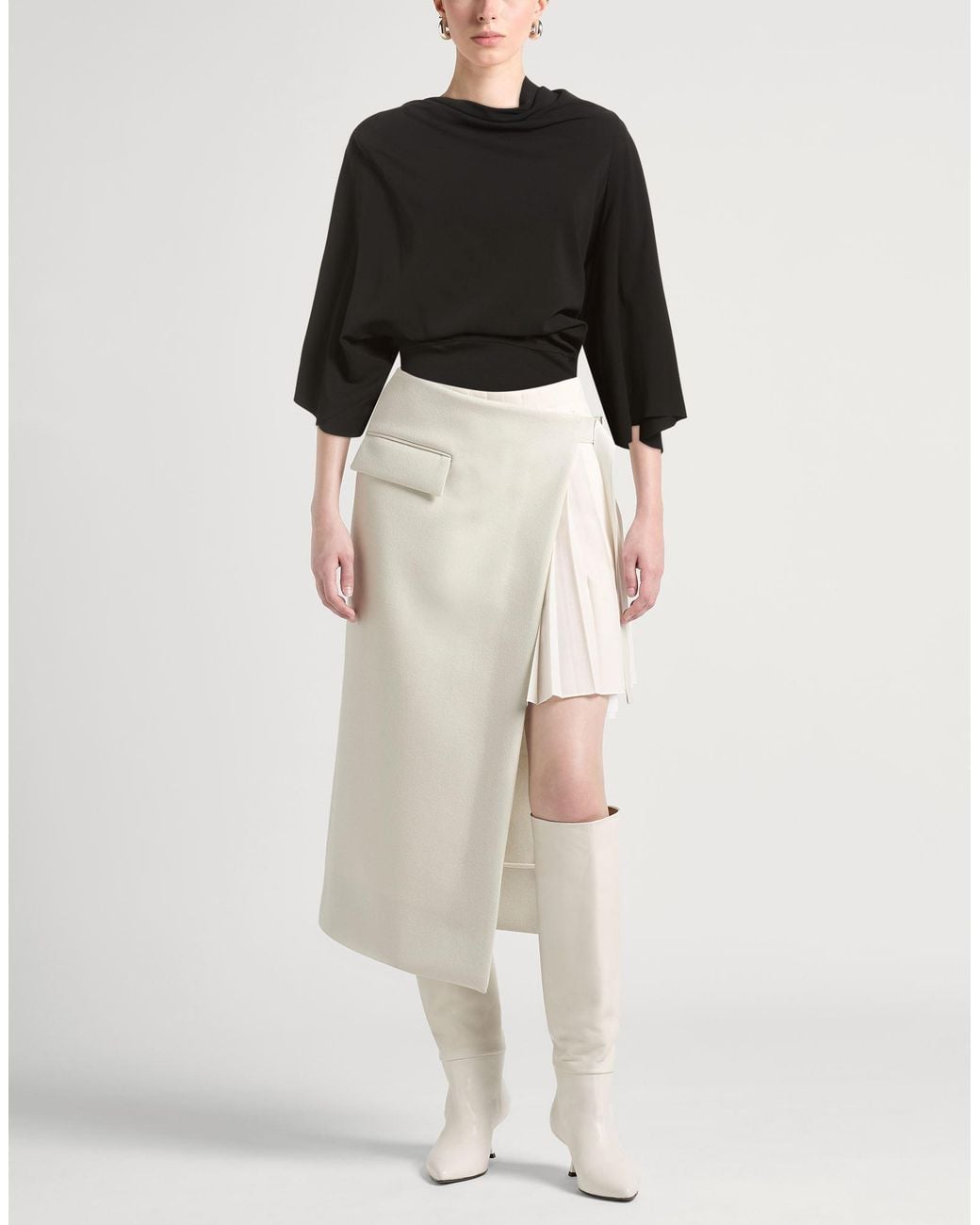 Rick Owens Black Top Viscose, Acetate, Cotton