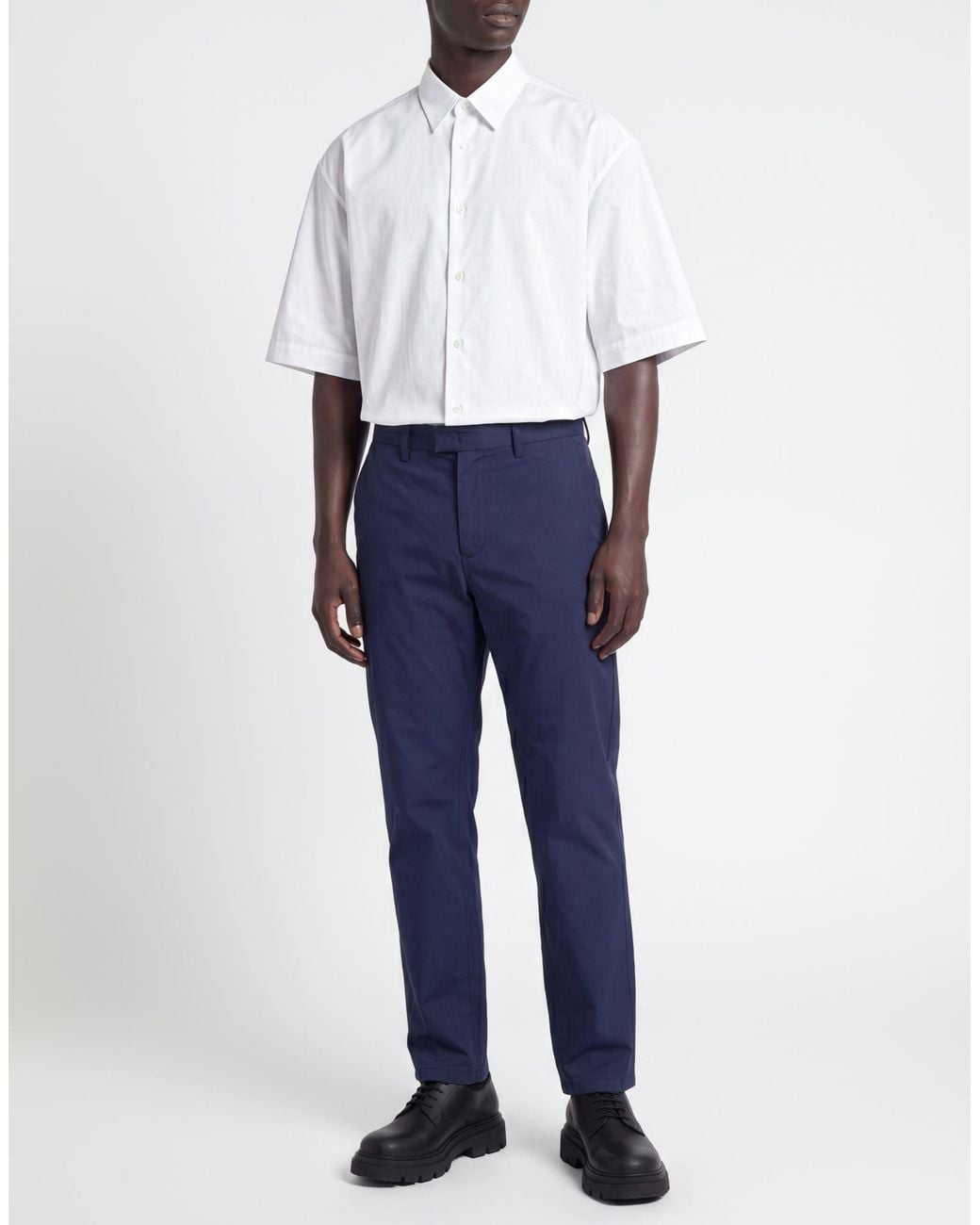Dondup Blue Pants Cotton, Polyamide, Elastane for men