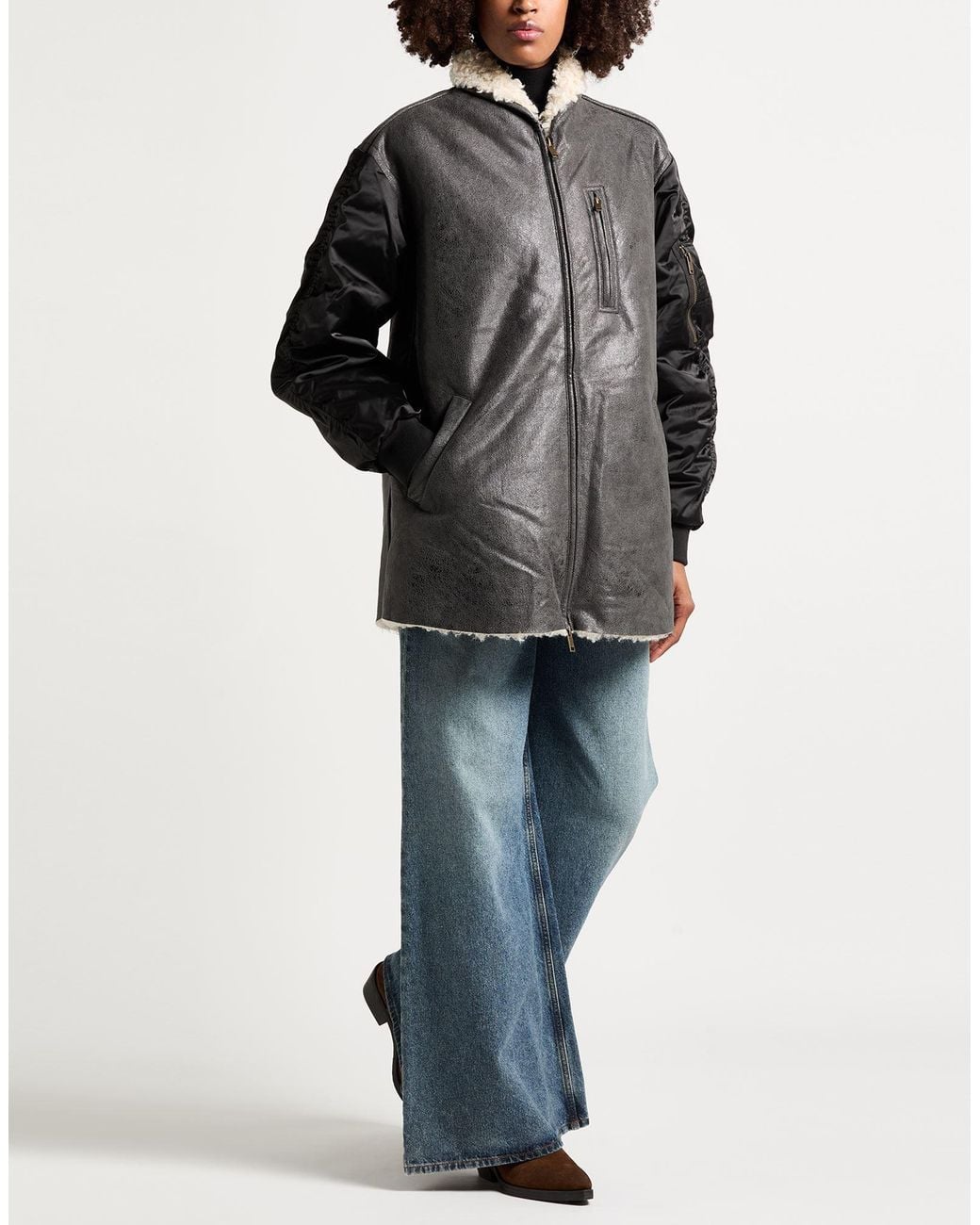 Isabel Marant Black Shearling & Teddy