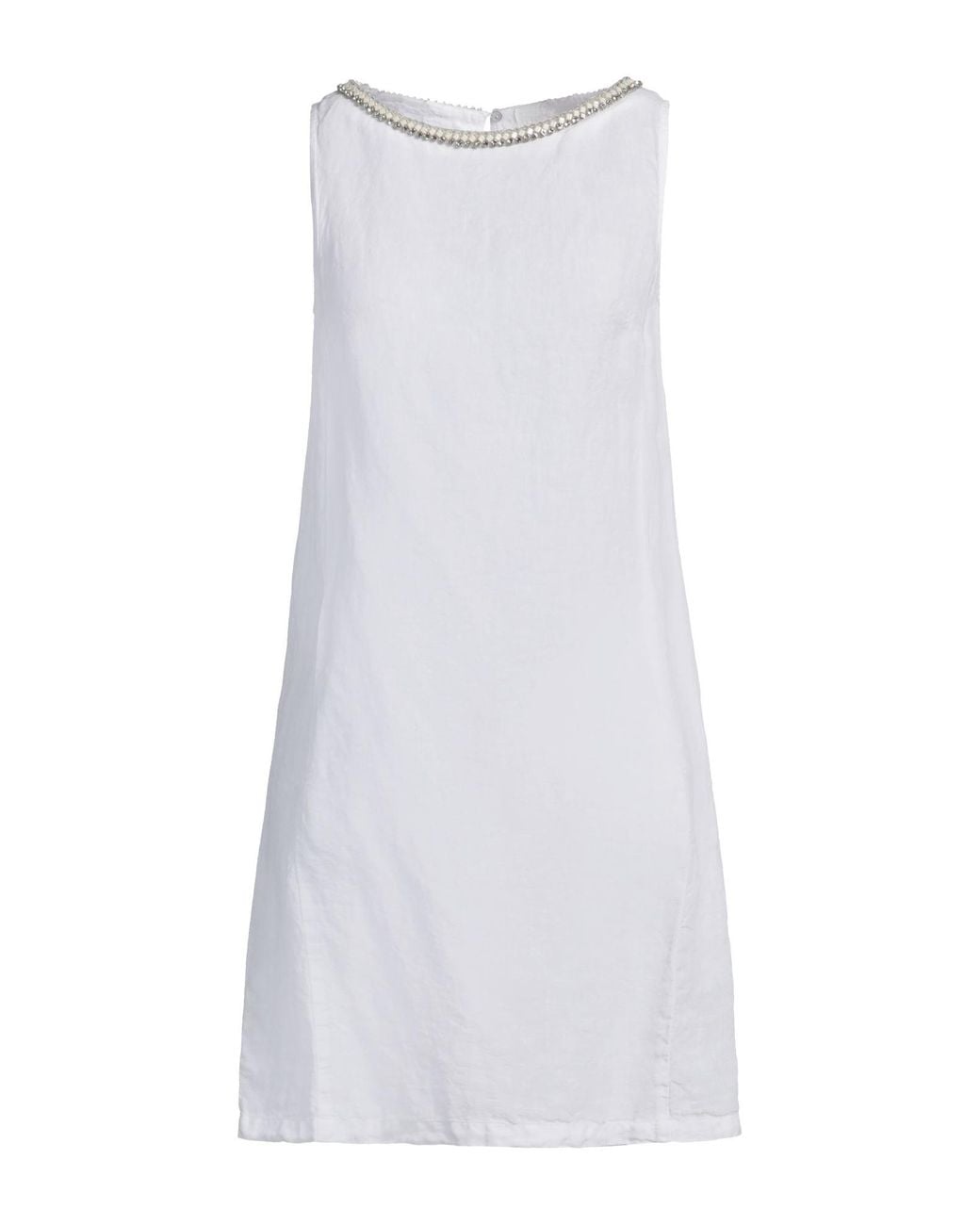 120% Lino White Mini Dress