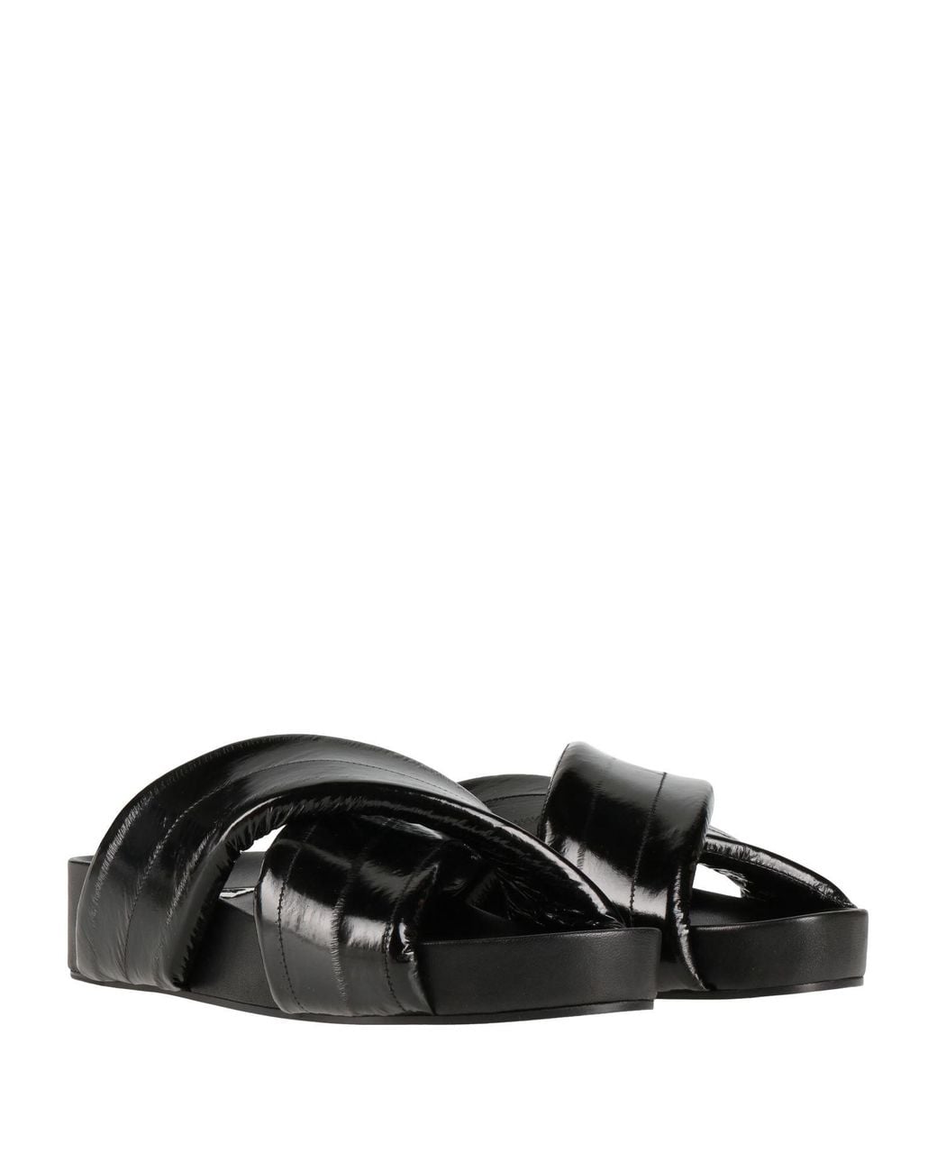 Jil Sander Black Sandale