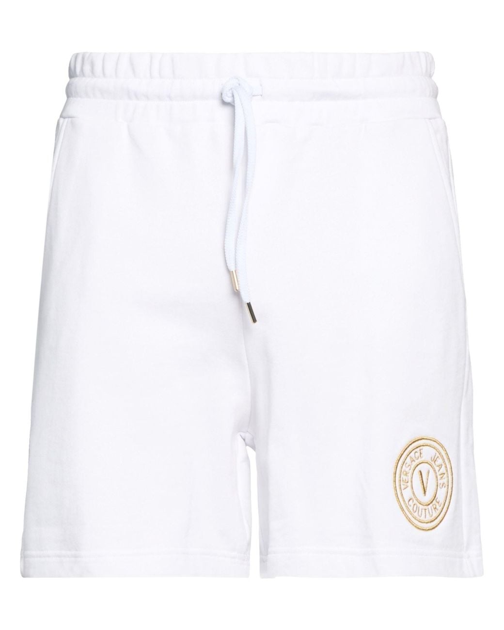 Versace Jeans Couture White Shorts & Bermuda Shorts Cotton for men