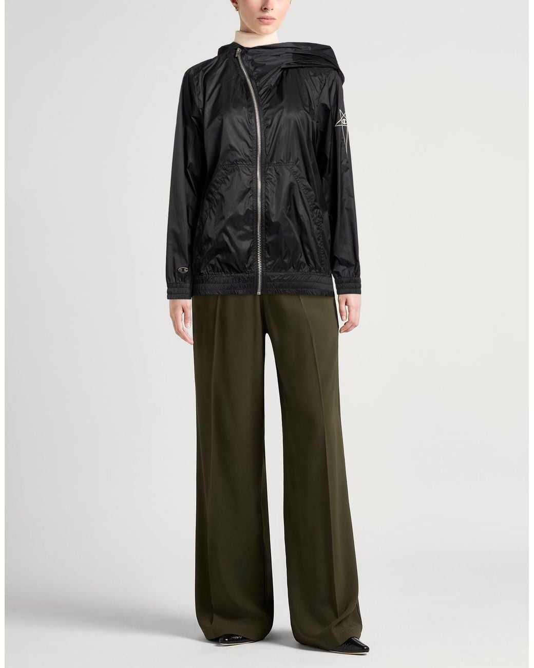 Rick Owens X Champion Black Jacket Polyamide