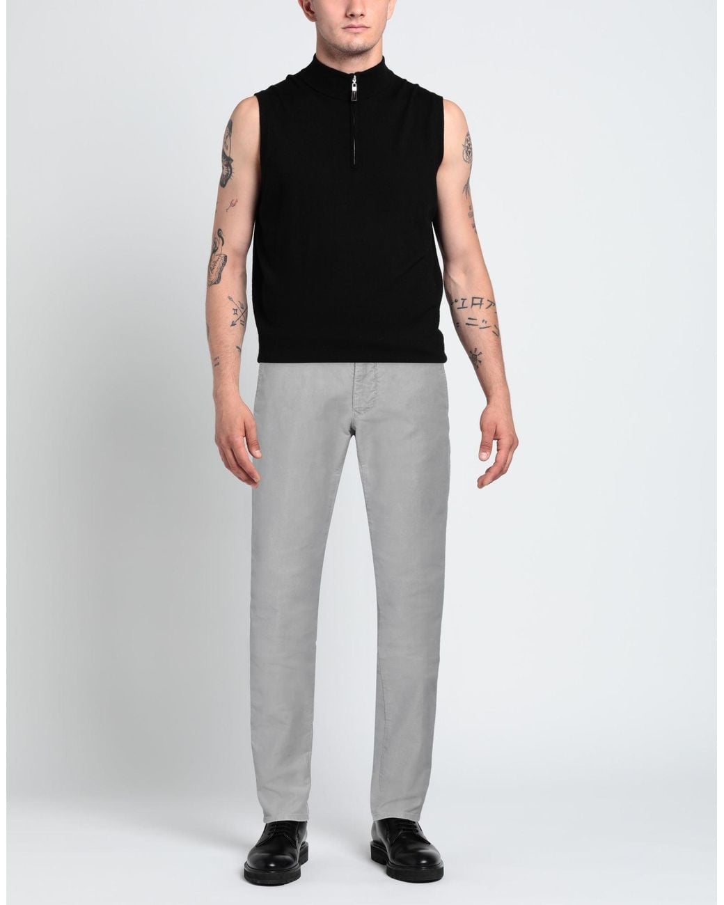 Incotex Gray Trouser for men