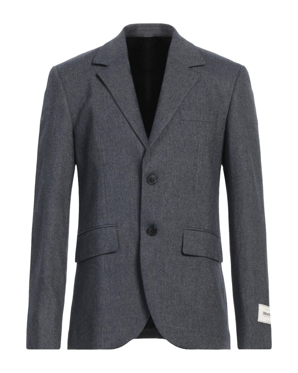 Zadig & Voltaire Black Blazer Polyester, Viscose, Wool, Elastane for men