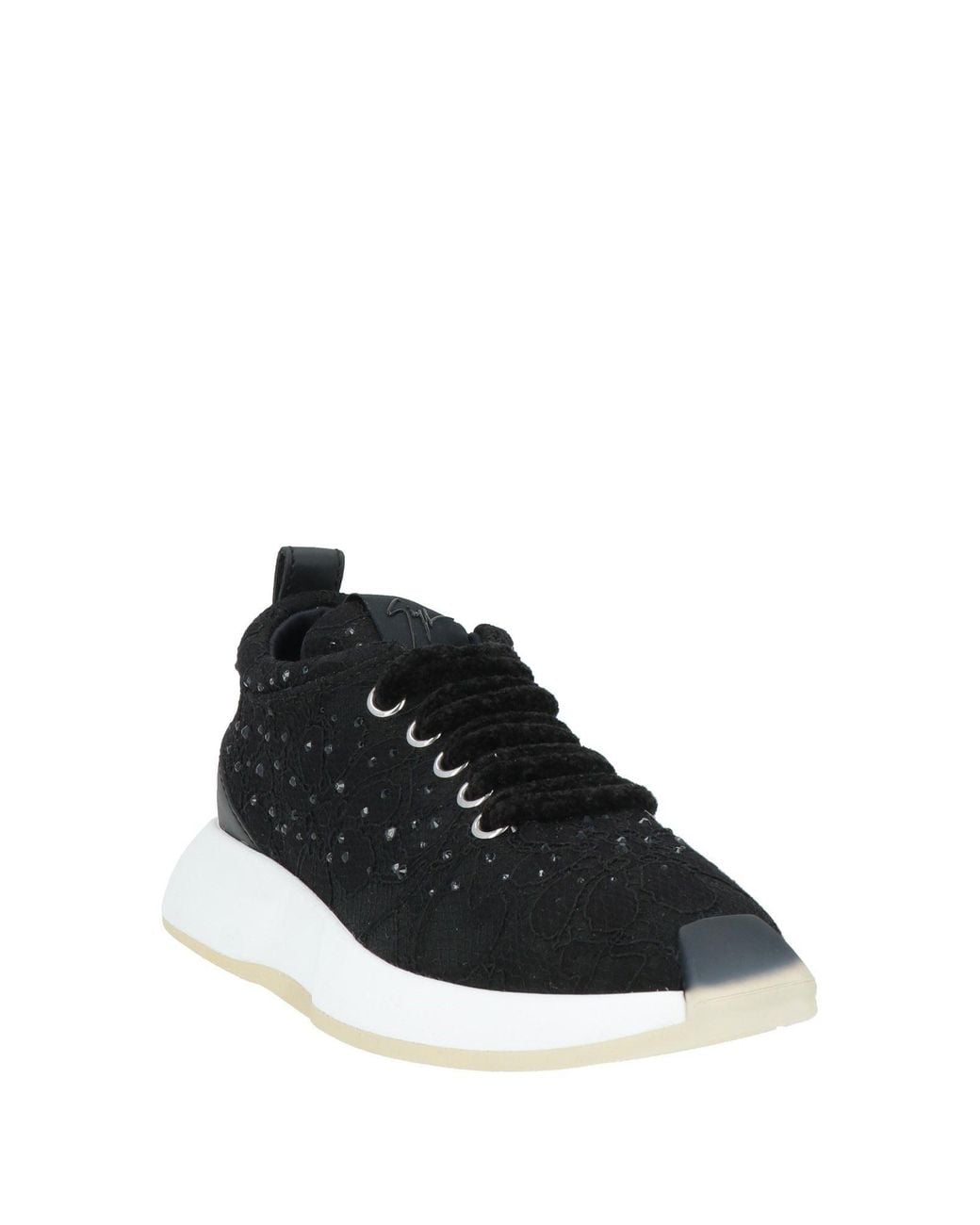 Giuseppe Zanotti Black Sneakers Textile Fibers