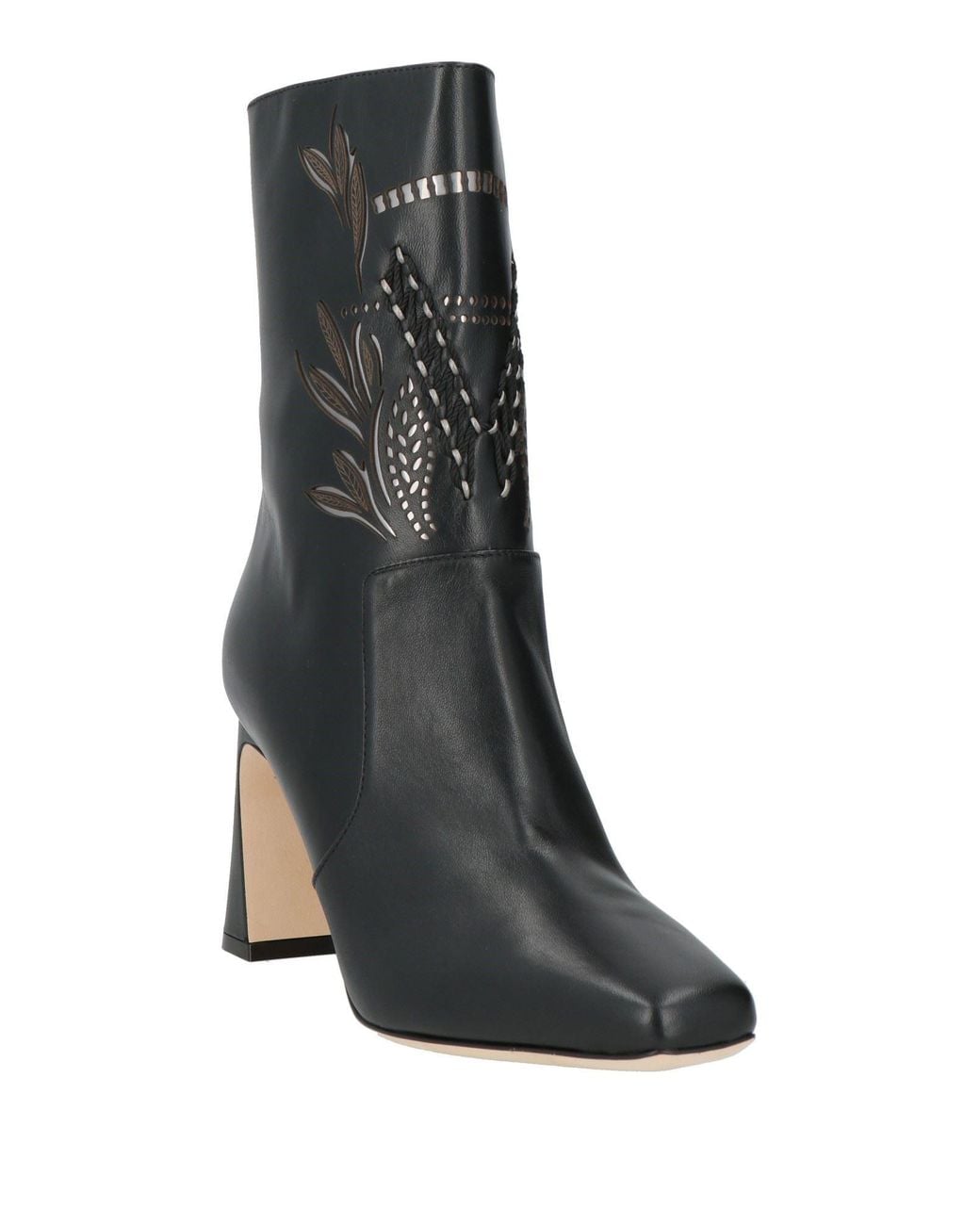 Alberta Ferretti Black Ankle Boots
