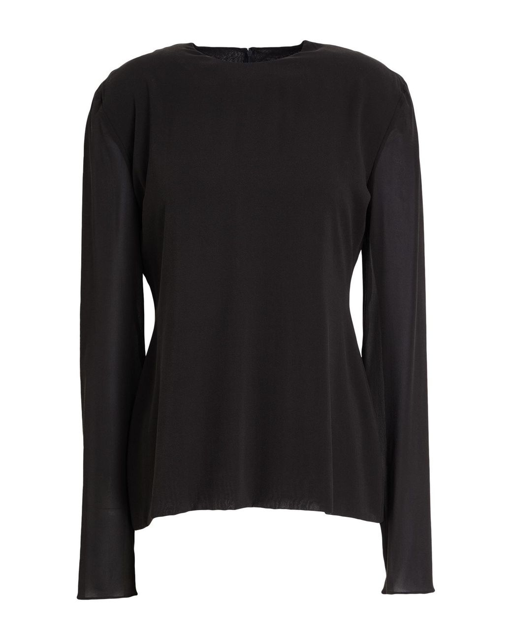 Alberta Ferretti Black Top Silk, Elastane