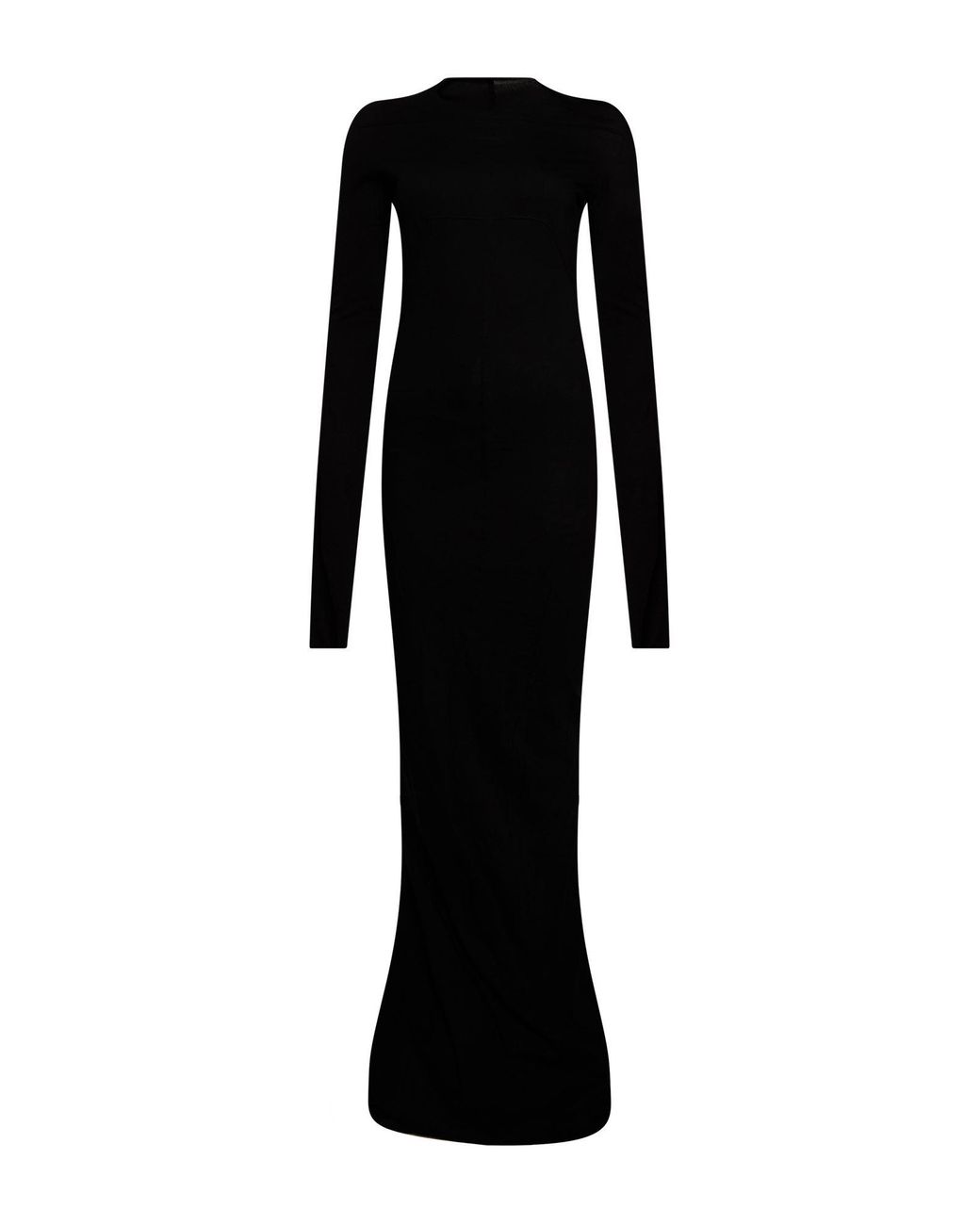 Rick Owens Black Maxi Dress Cotton