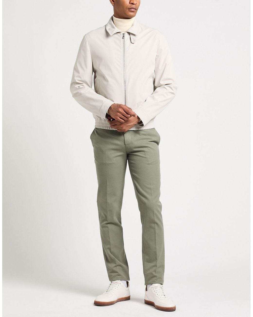 Brunello Cucinelli White Jacket Polyamide, Elastane for men