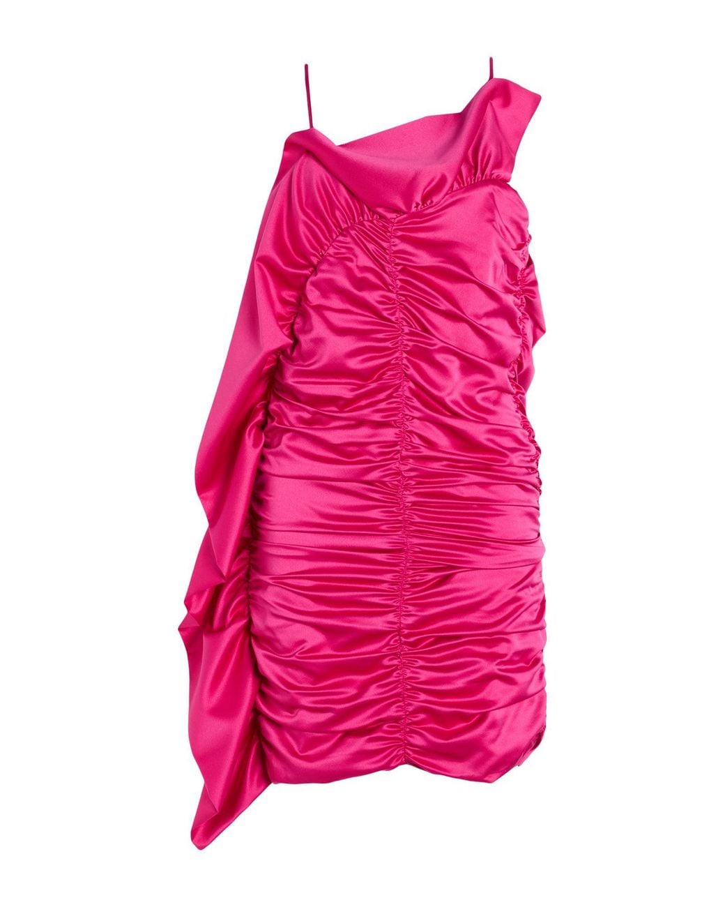 SIMONA CORSELLINI Pink Fuchsia Mini Dress Polyester