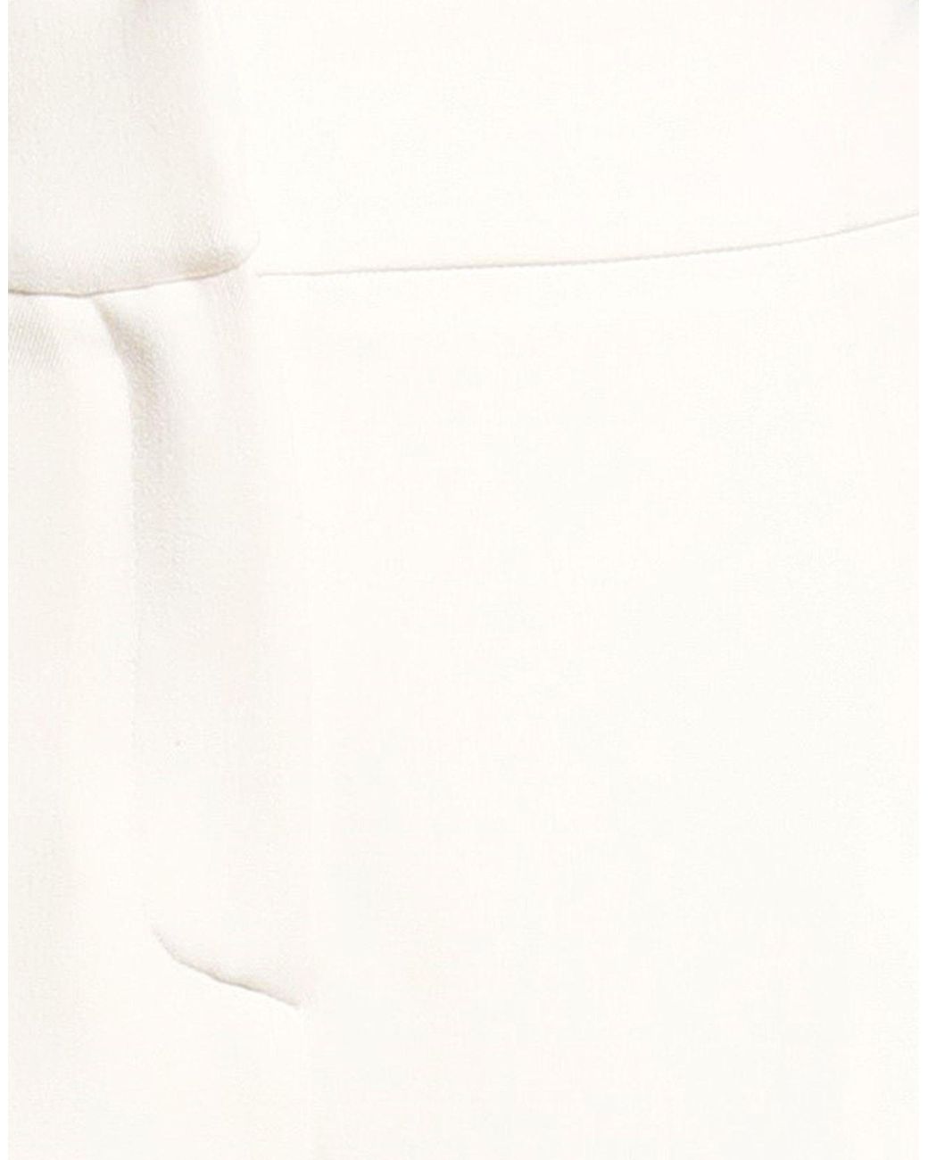 Raffaela D'angelo White Cream Pants Polyester, Viscose, Elastane