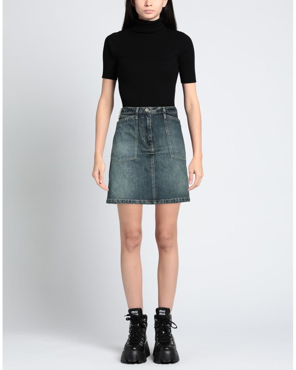 KENZO Blue Denim Skirt
