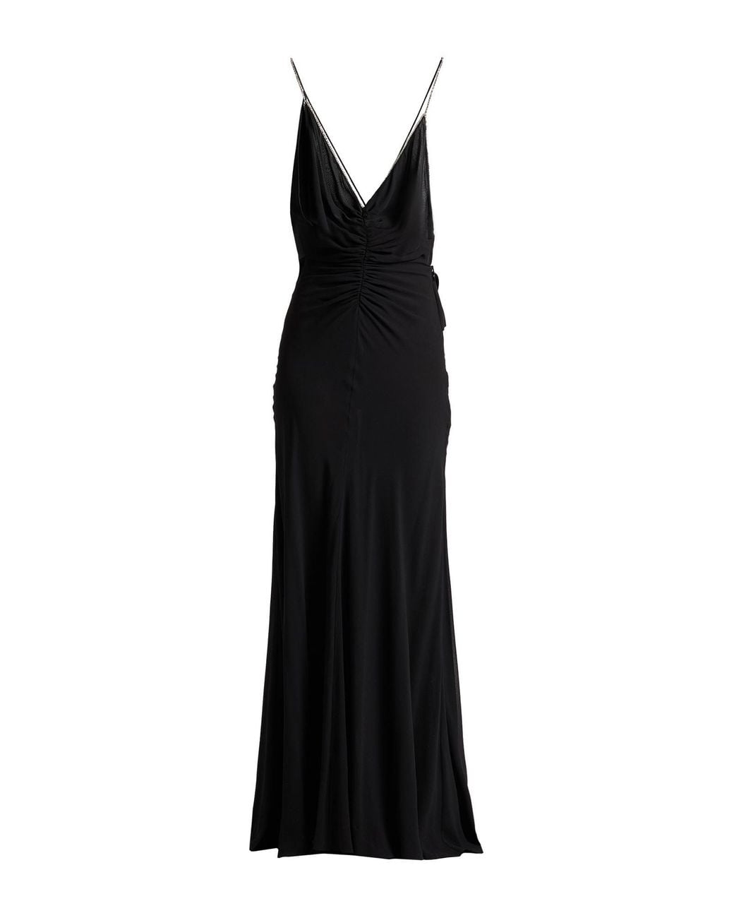 Celine Maxi Dress Silk in Black | Lyst