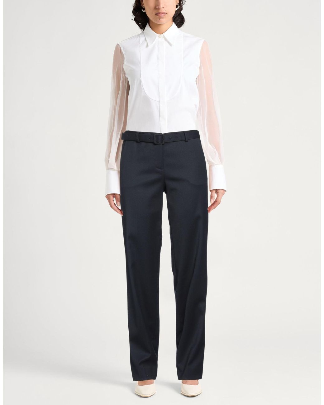 Lardini Blue Pants Wool, Elastane