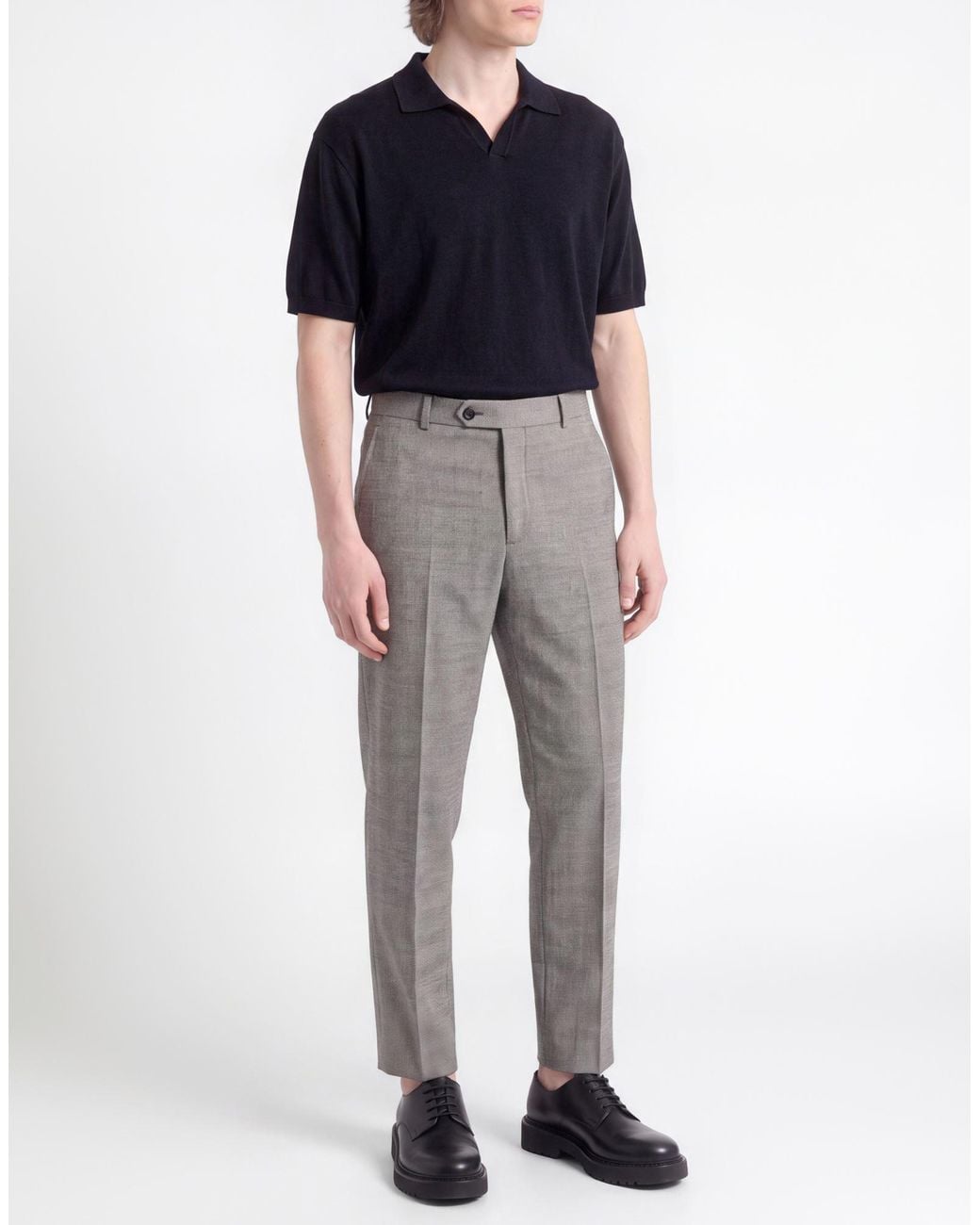 Circolo 1901 Gray Pants Cotton, Elastane for men
