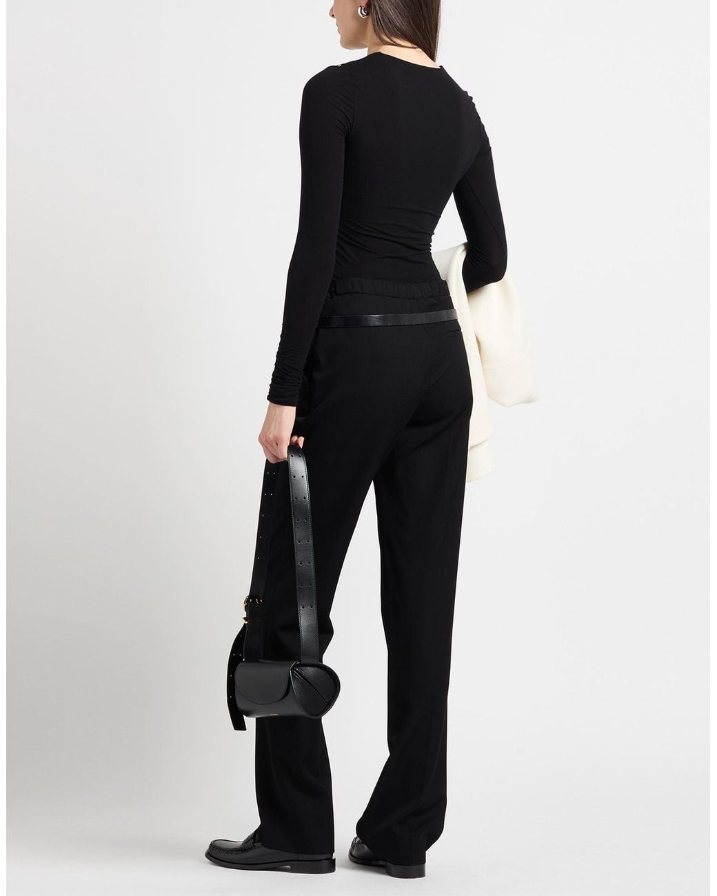 The Row Black Pants Wool