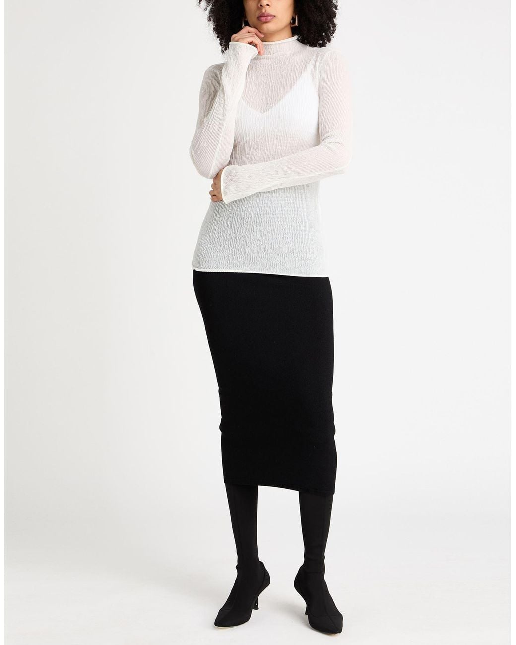Ferragamo White Turtlenecks