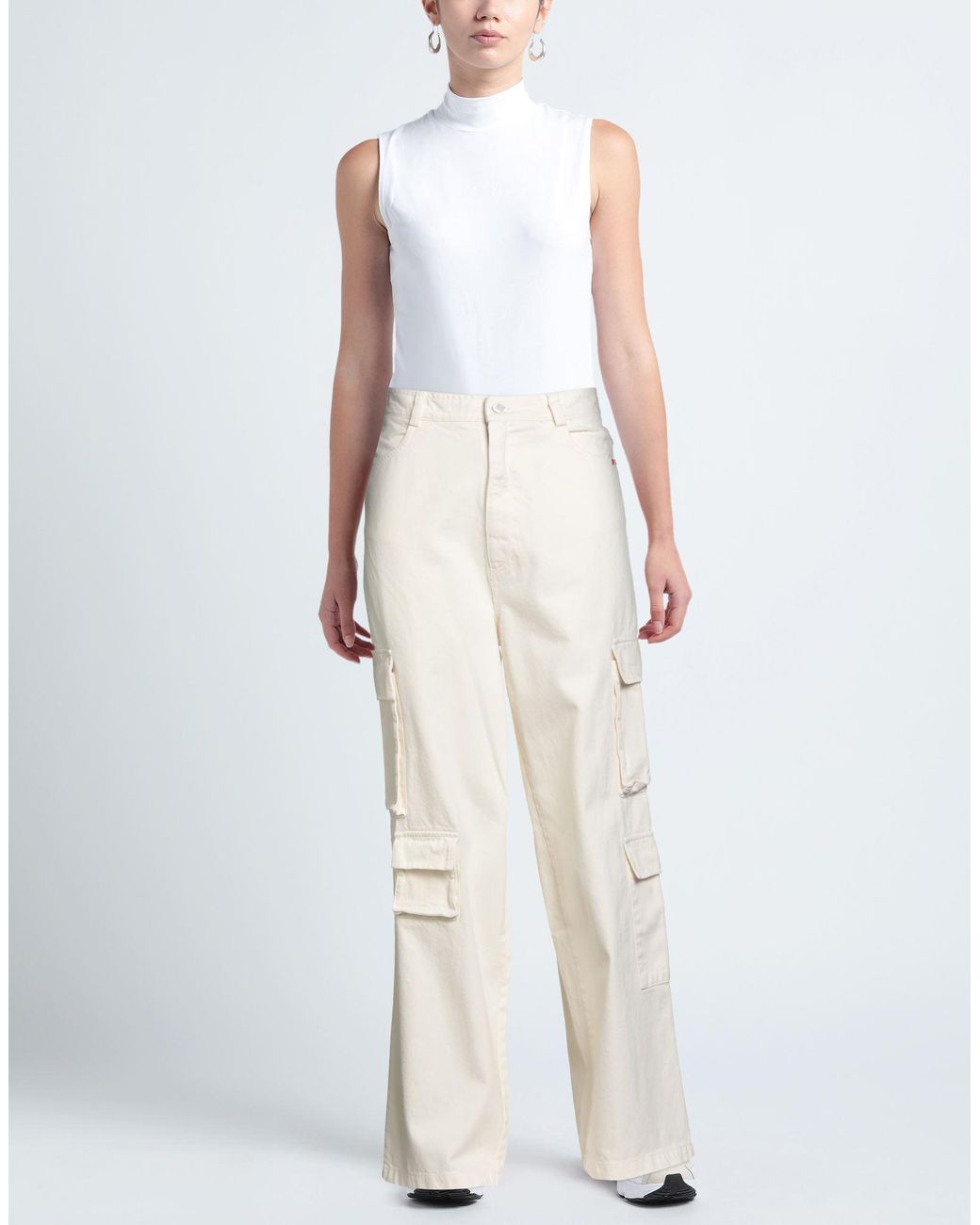 Amish Supplies White Jeans Cotton