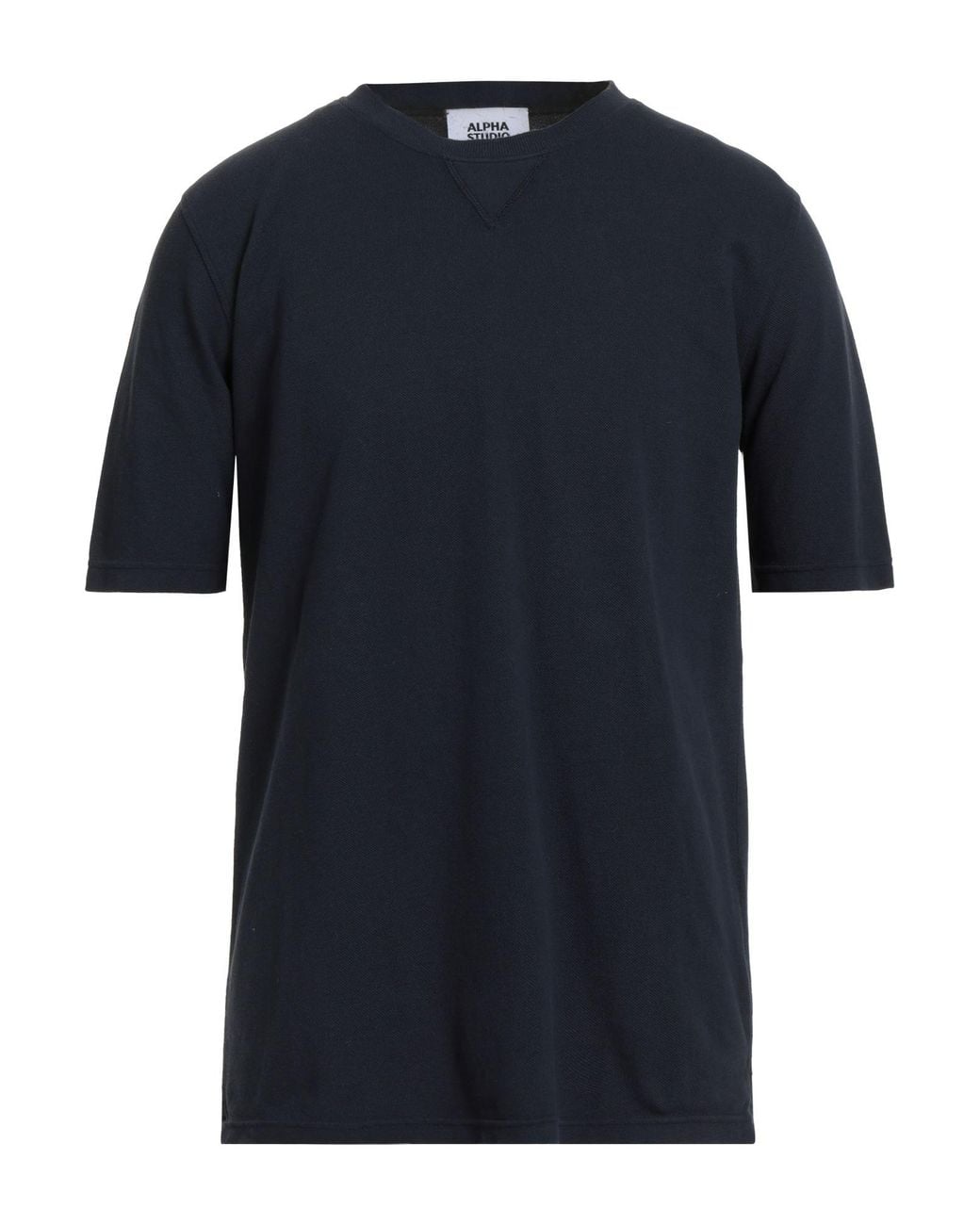 Alpha Studio Blue Midnight T-Shirt Cotton for men