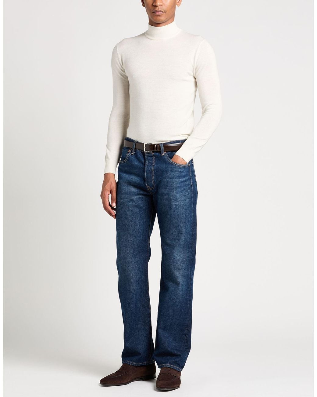 White Wise White Turtleneck for men