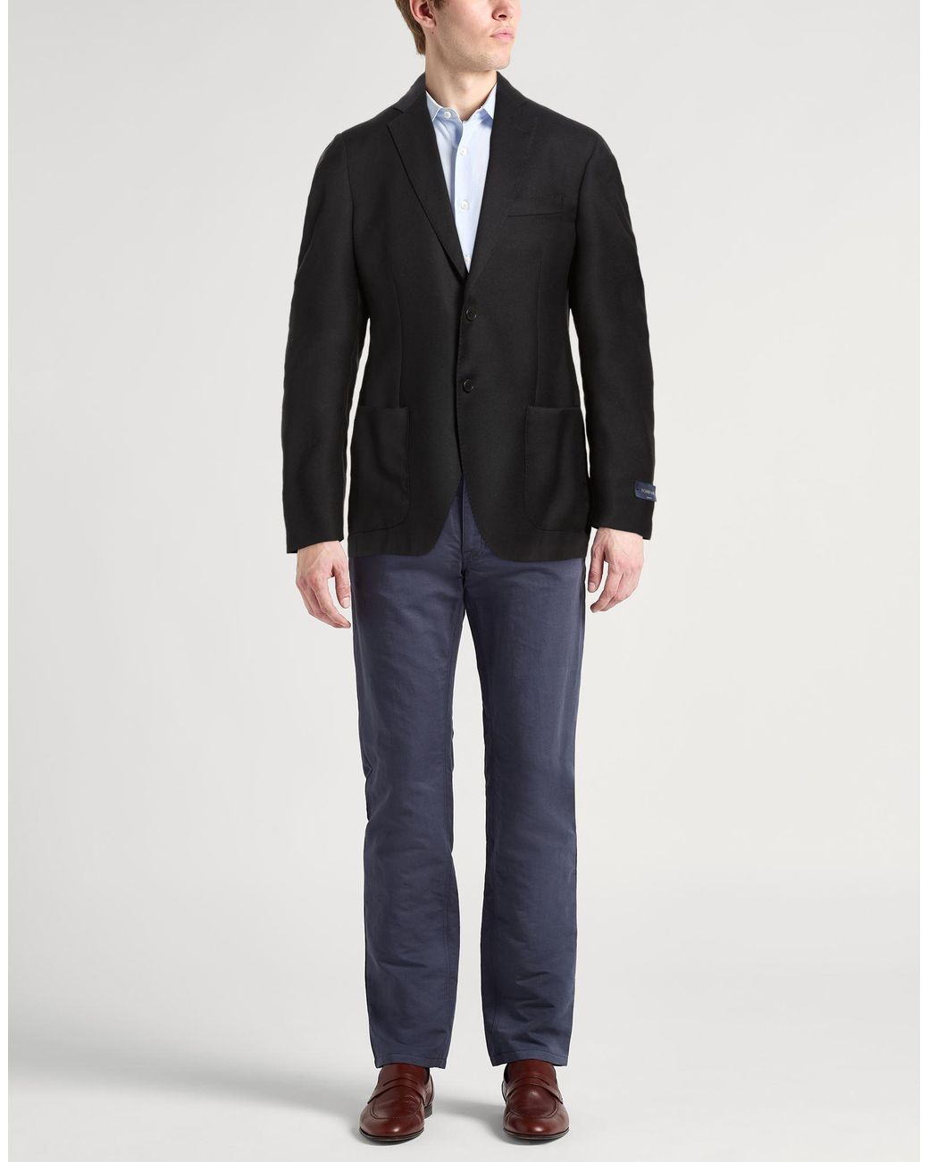Tombolini Black Blazer Virgin Wool for men