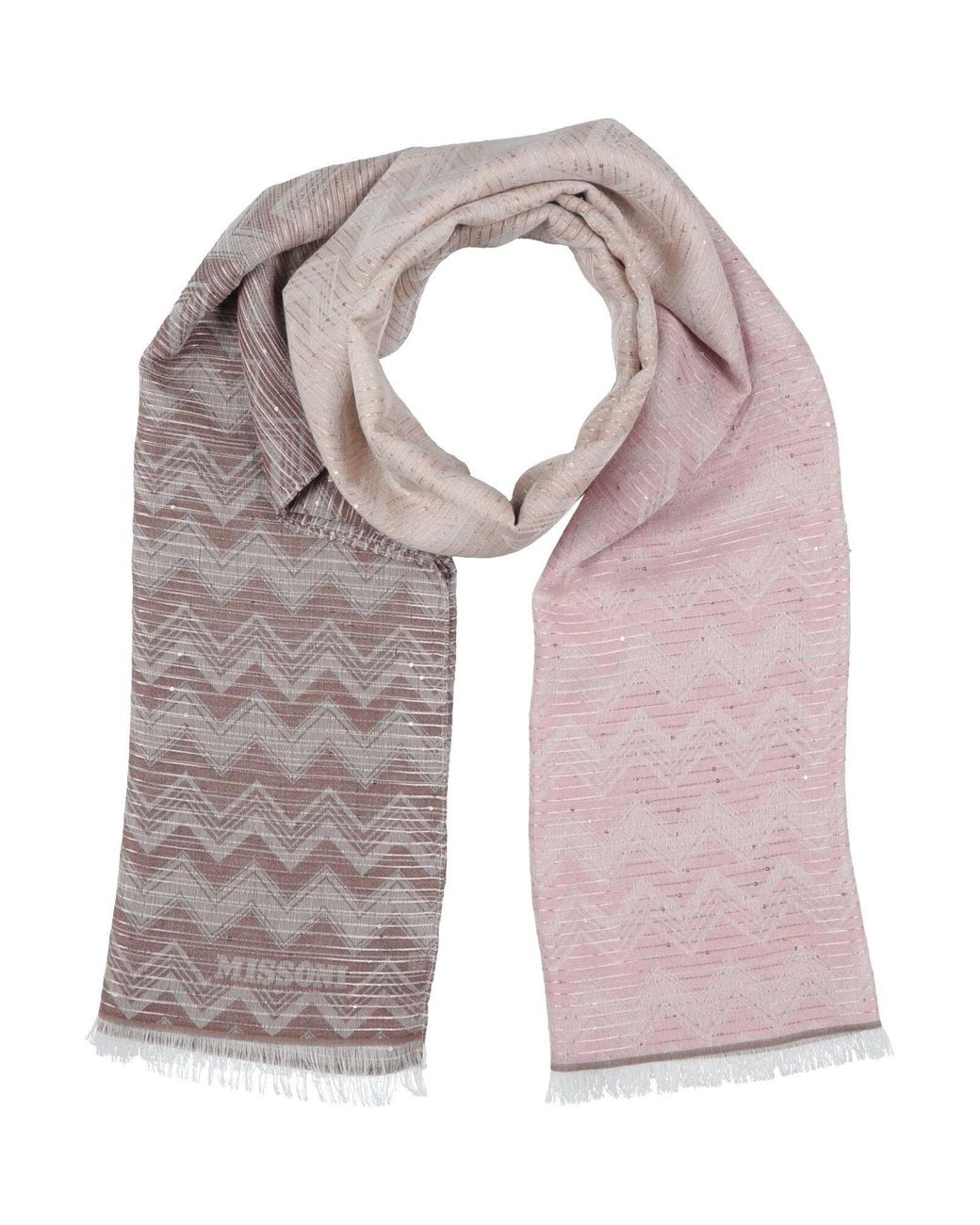 Missoni Gray Sand Scarf Viscose, Modal, Polyester