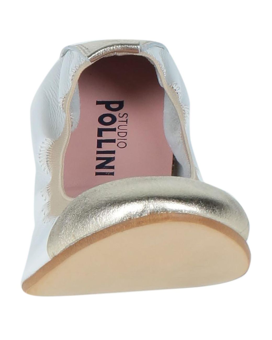 Studio Pollini White Ballet Flats