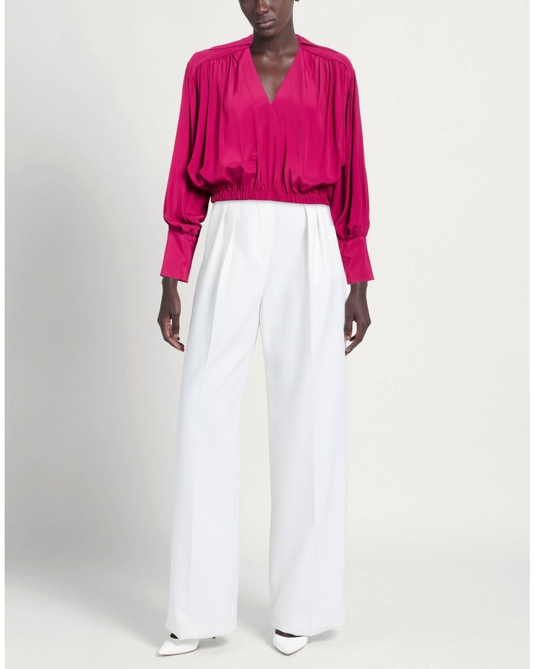 SIMONA CORSELLINI Pink Top Acetate, Silk