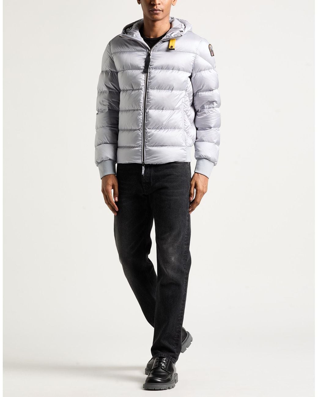 Parajumpers Gray Light Puffer Polyester, Polyamide for men