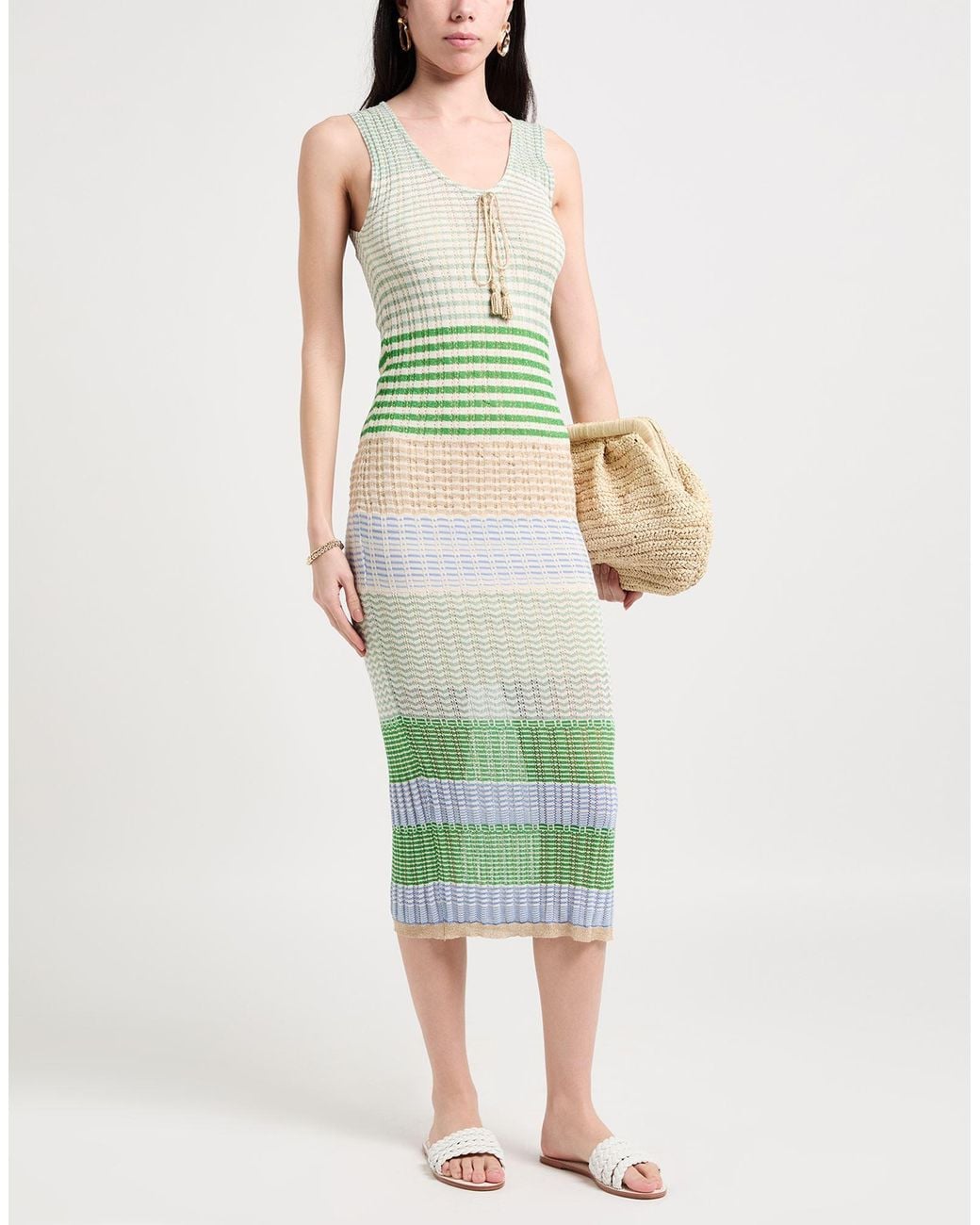 Liu Jo Green Midi Dress