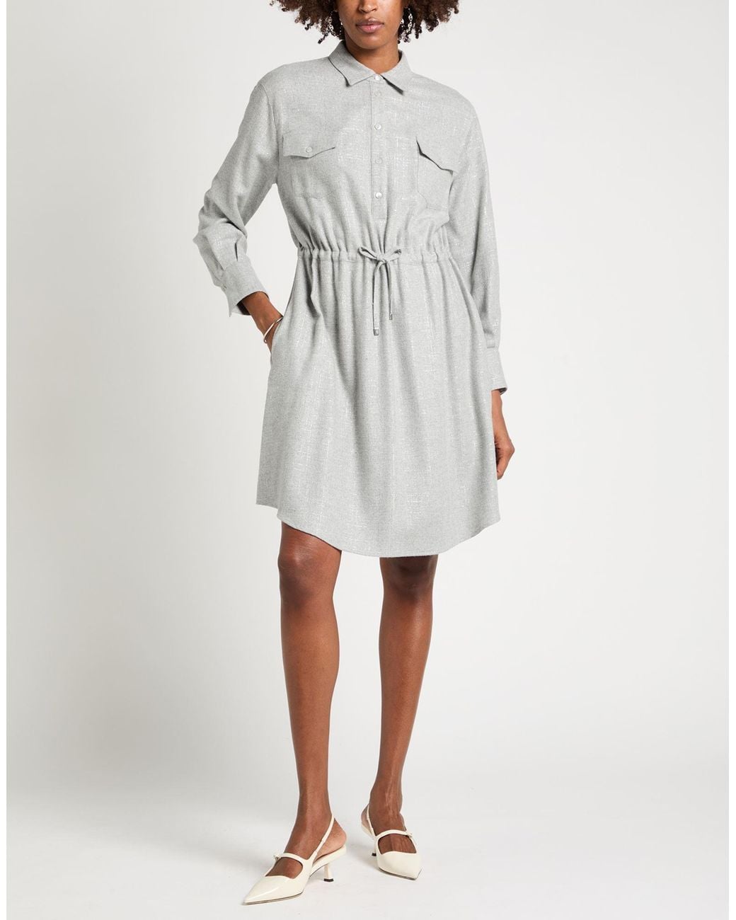 Purotatto Gray Midi Dress