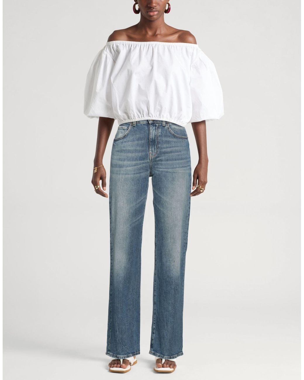 Pinko Blue Denim Jeans Cotton, Elastane