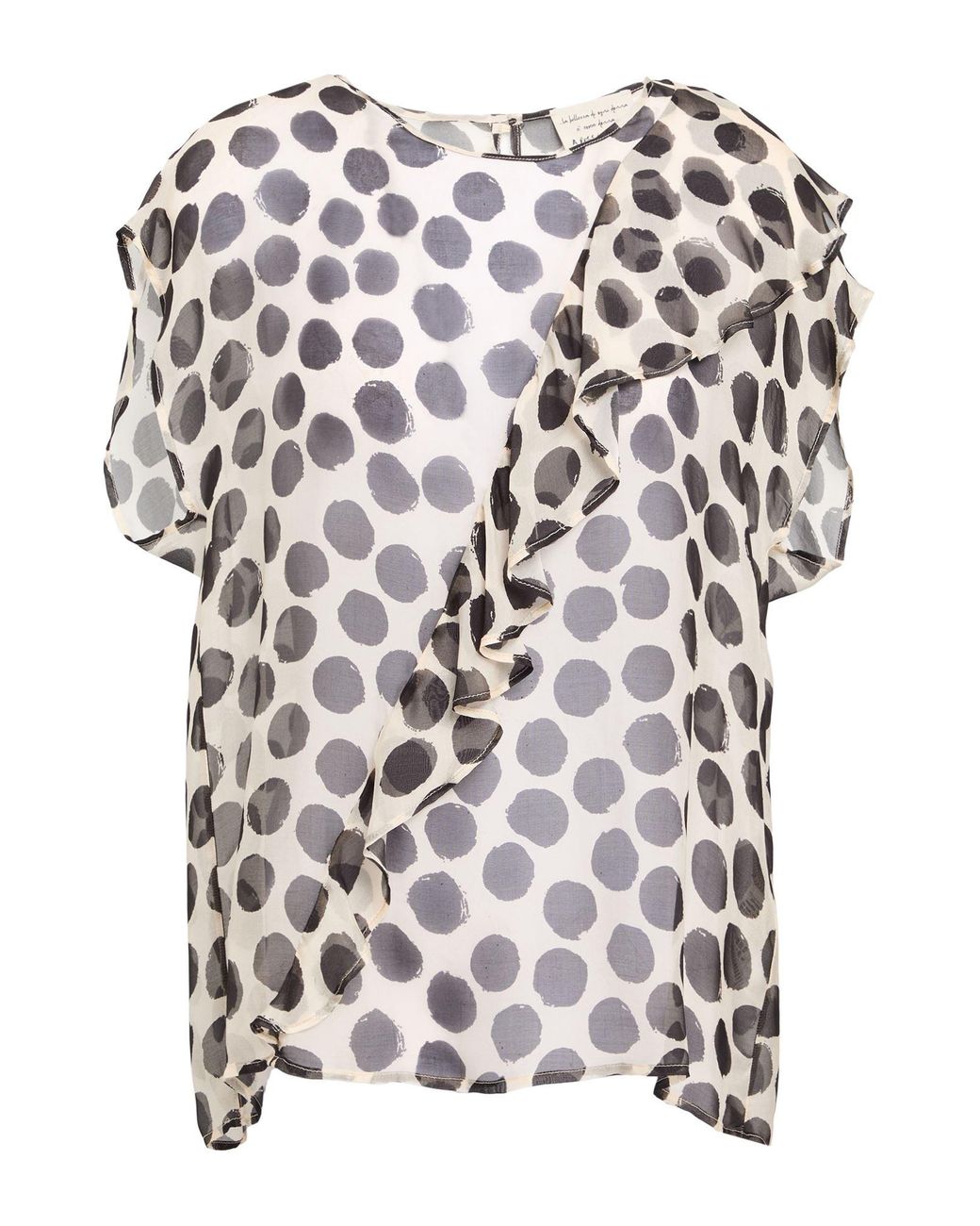 ALESSIA SANTI White Top Viscose, Silk