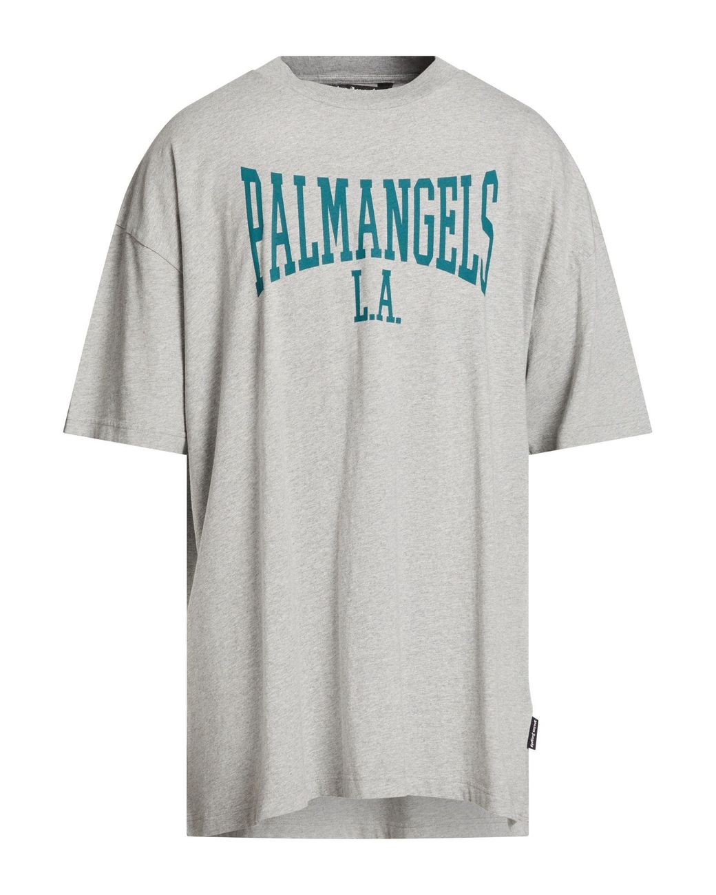 Palm Angels Gray T-Shirt Cotton for men