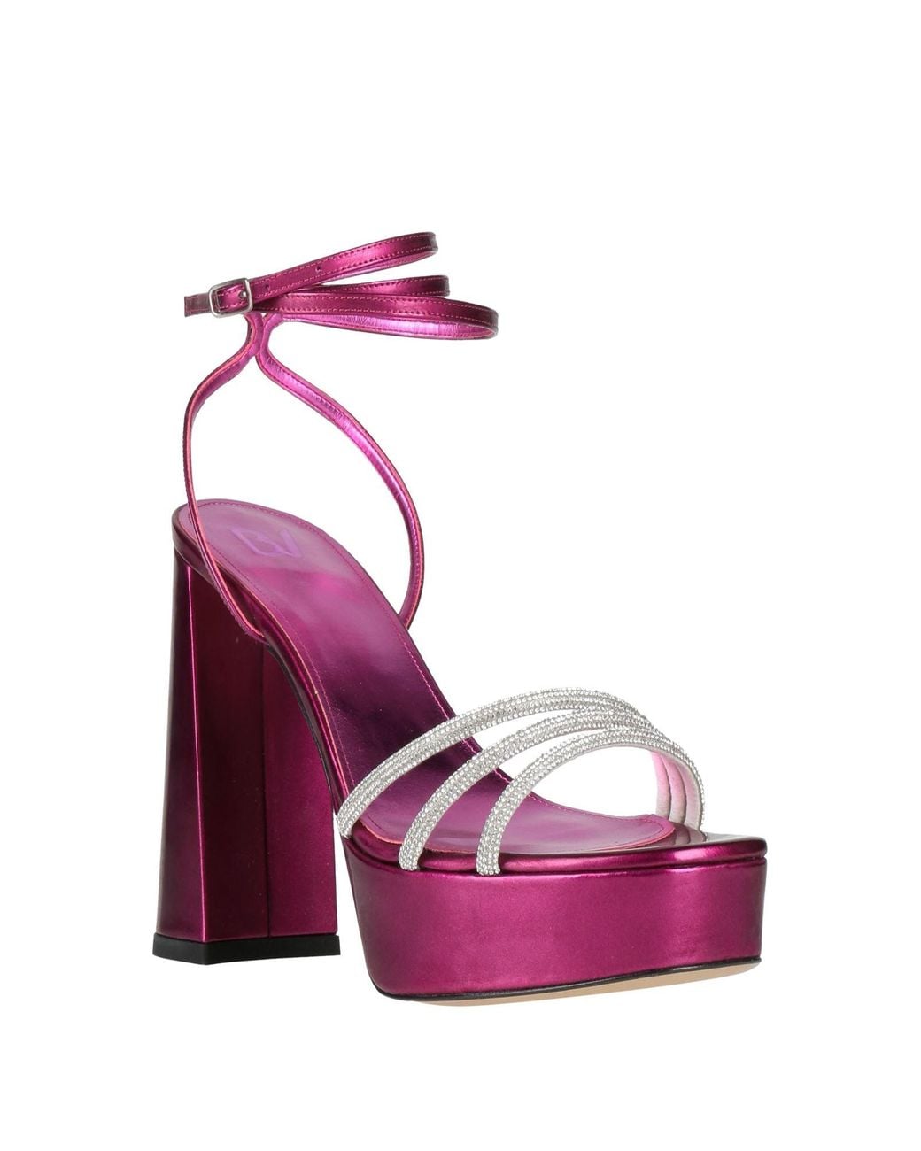 Bettina Vermillon Pink Plum Sandals Synthetic Material
