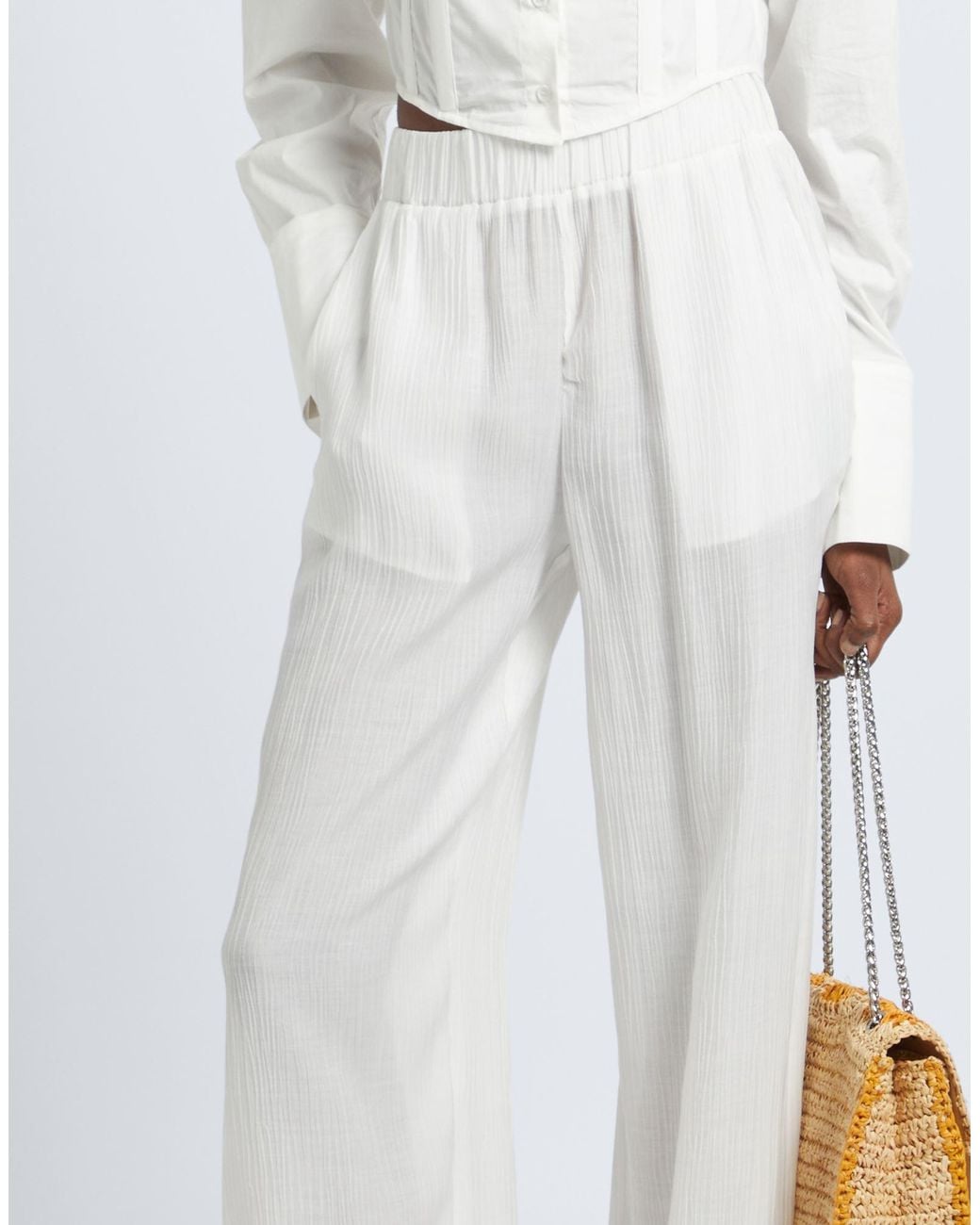 Alpha Studio White Pants