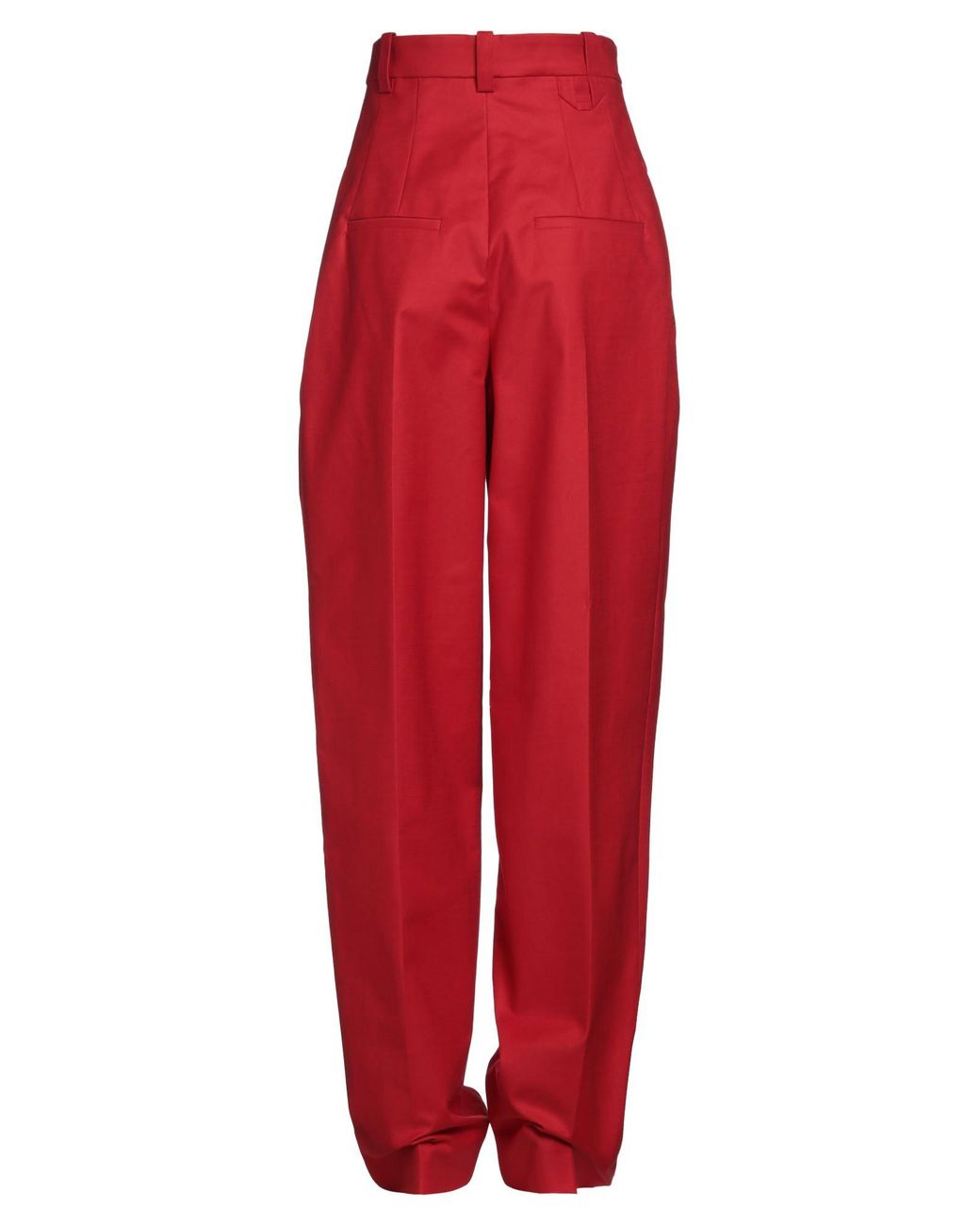 Jacquemus Red Pants Cotton, Elastane
