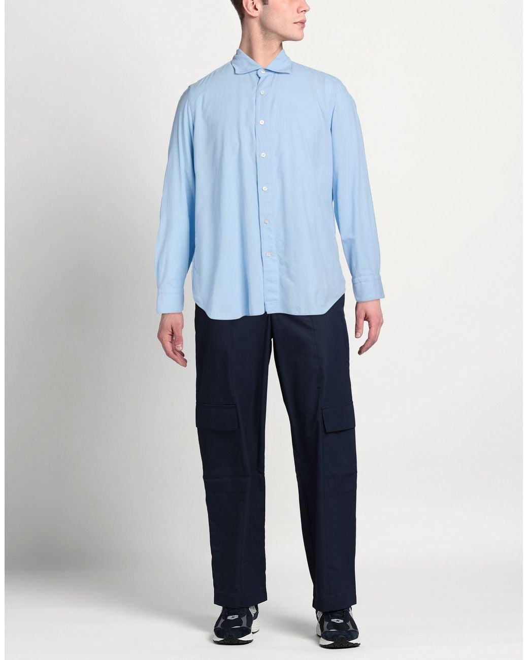 Finamore 1925 Blue Shirt for men